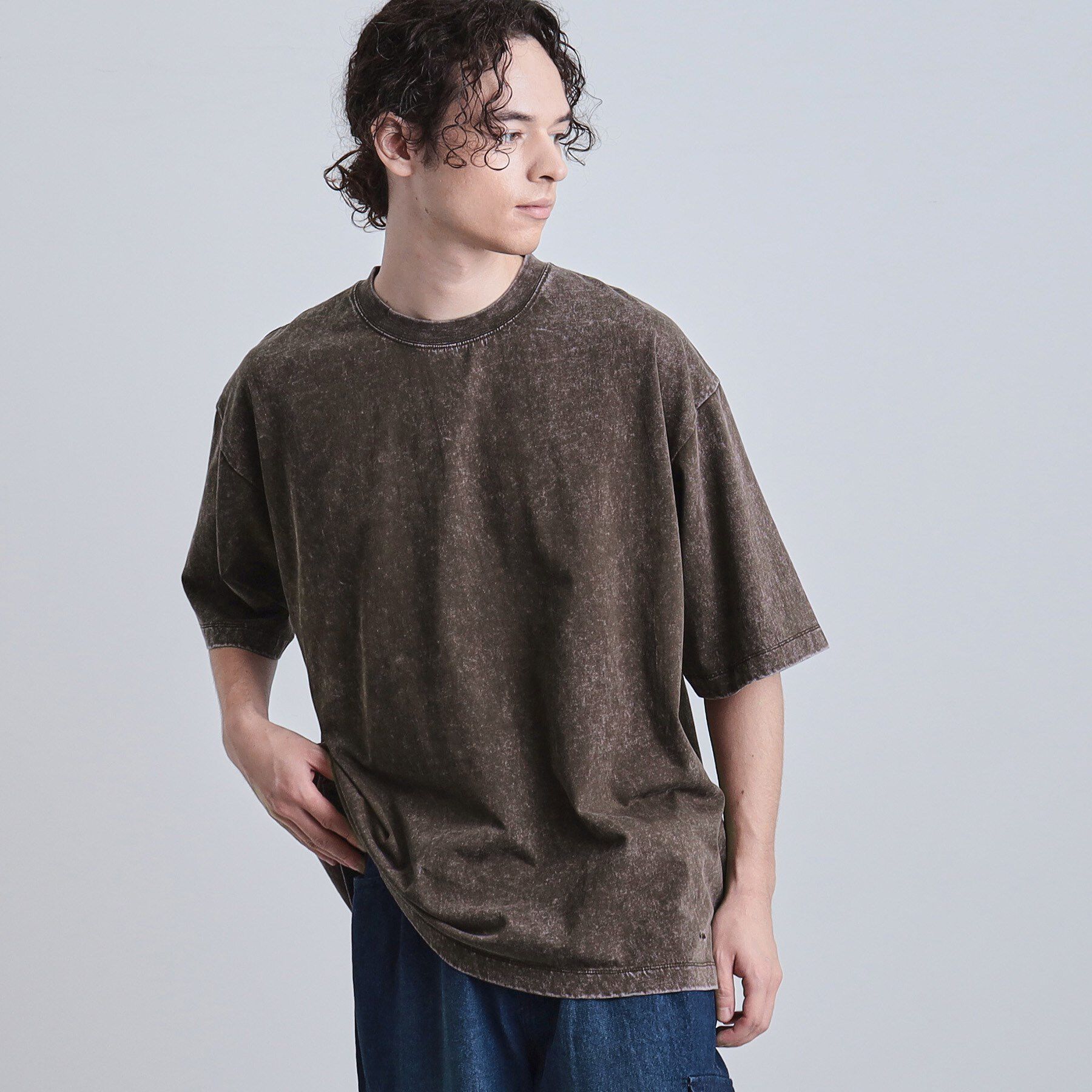 tk.TAKEO KIKUCHI「ヴィンテージライクカットソー」|Tシャツ・カットソー|ブラウン(043)