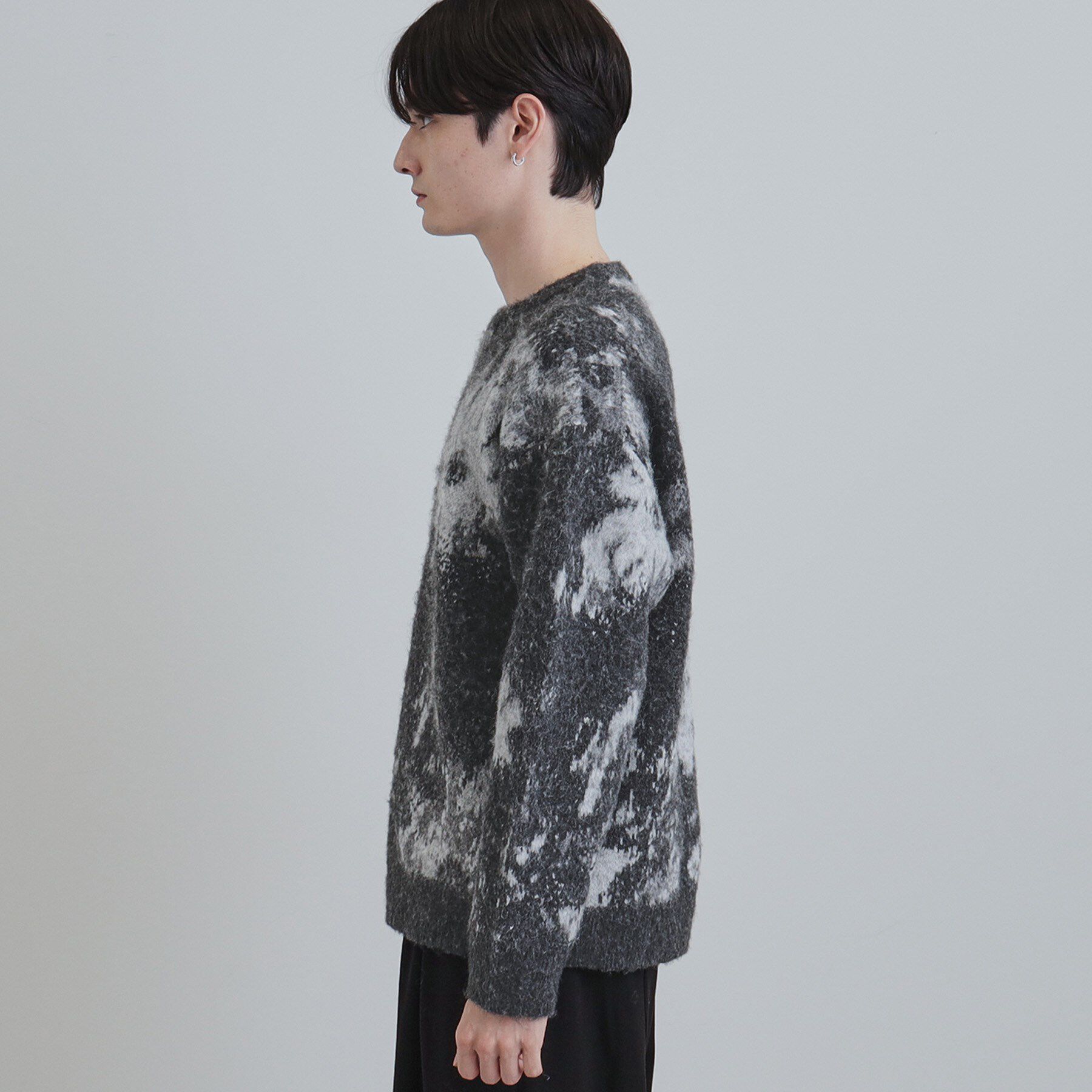 tk.TAKEO KIKUCHI「アブストフラワーシャギーニットプルオーバー」|ニット・セーター|