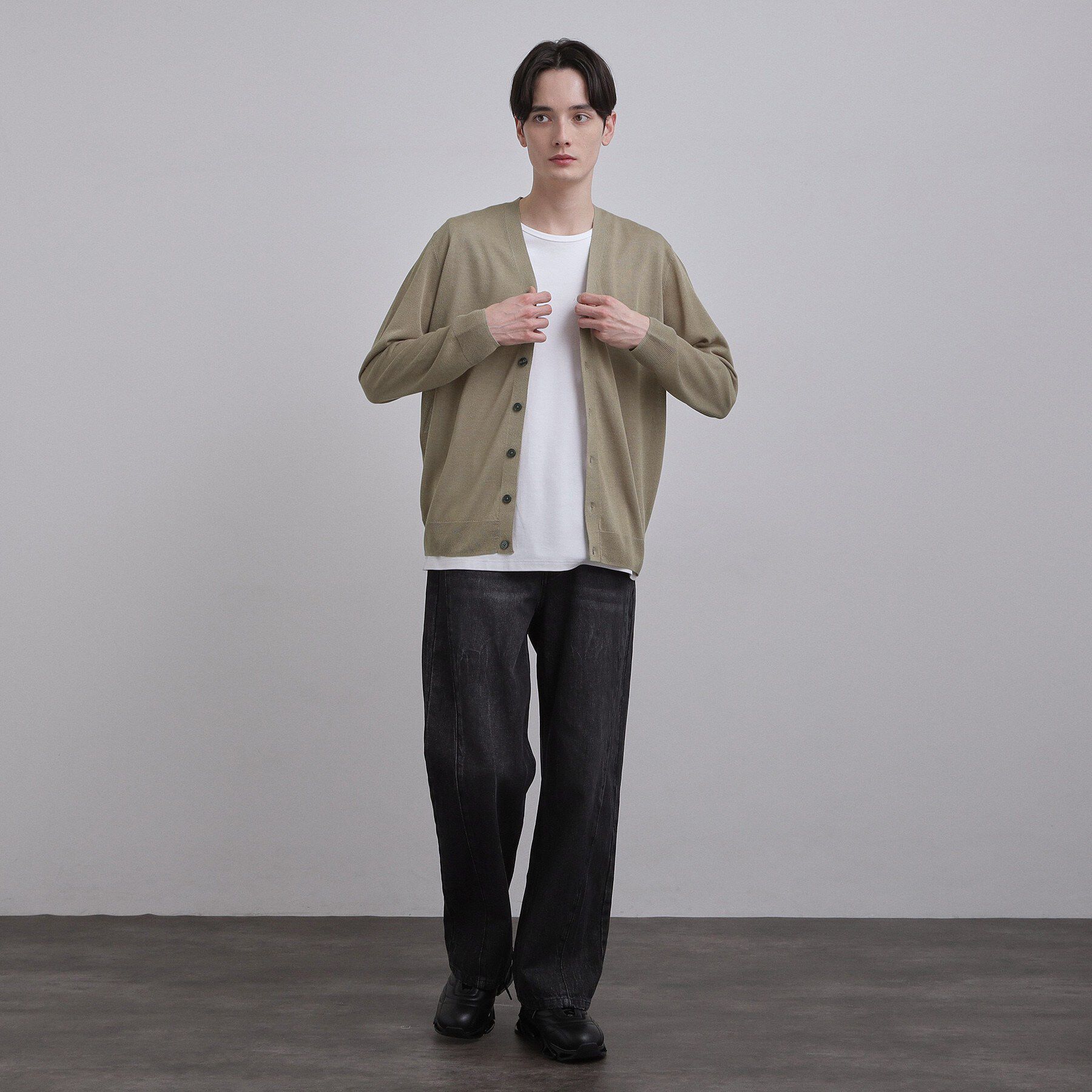 tk.TAKEO KIKUCHI「Vネックニットカーディガン」|カーディガン|