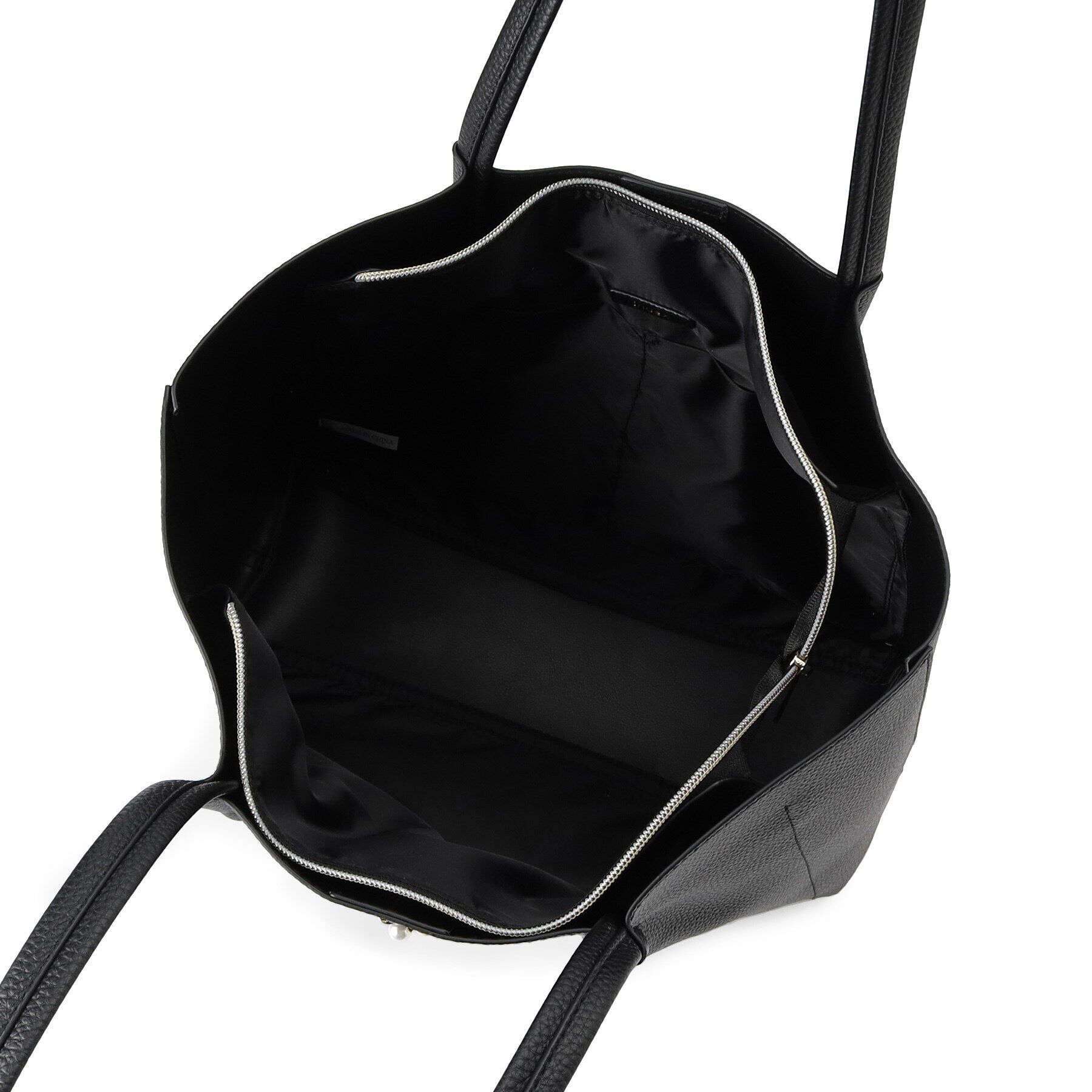 index「【A4サイズ収納可】フラワーパーツ合皮トートバッグ」|トートバッグ|