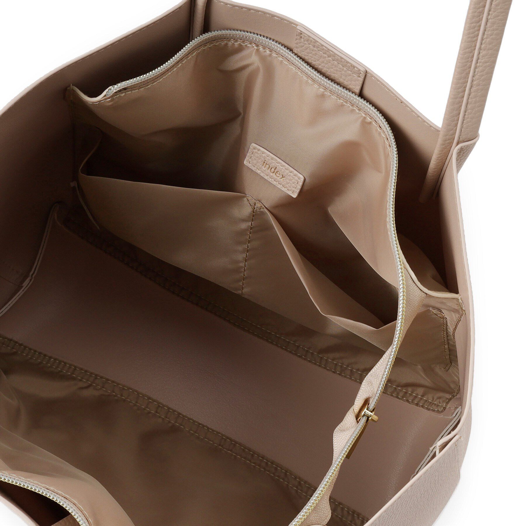 index「【A4サイズ収納可】フラワーパーツ合皮トートバッグ」|トートバッグ|