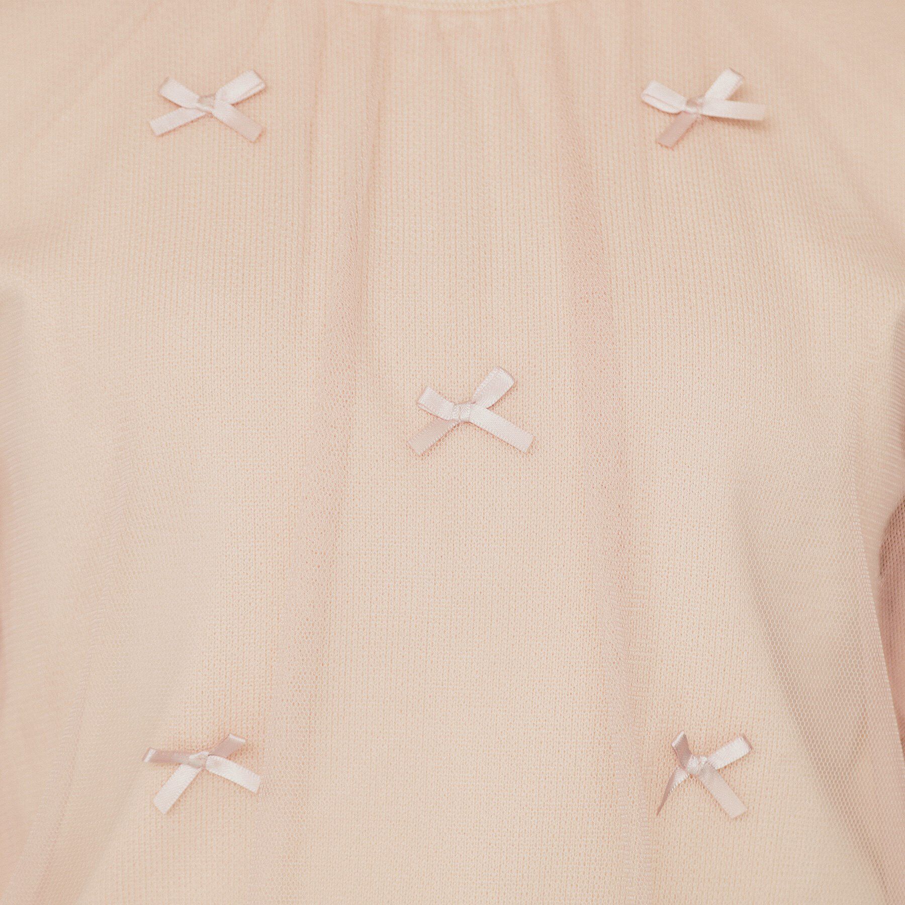 index「チュールレイヤードリボントップス【洗濯機洗い可】」|Tシャツ・カットソー|