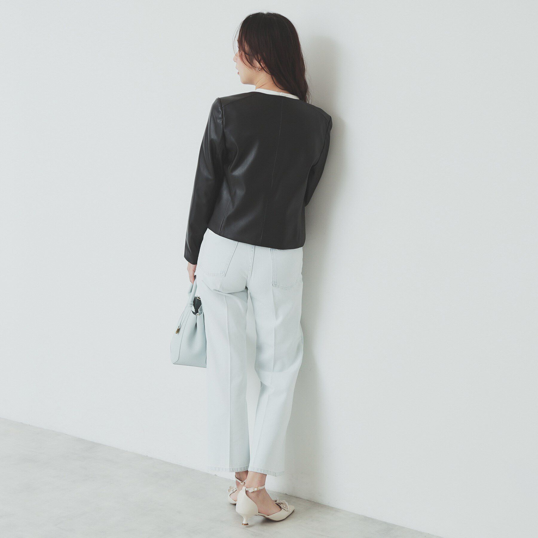 index「シンセティックレザーブルゾン【洗える/ストレッチ】」|ブルゾン・スタジャン|