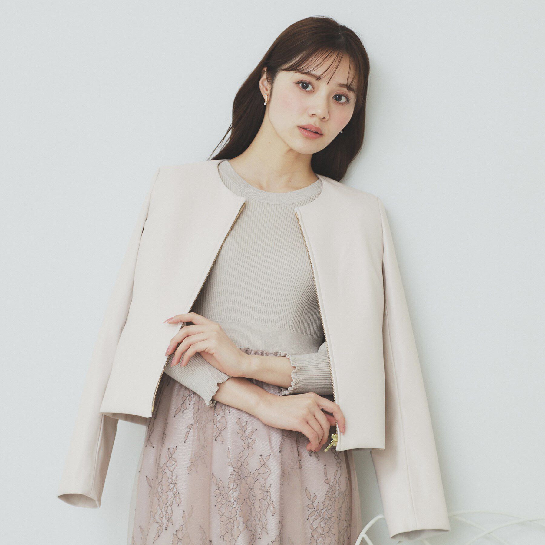 index「シンセティックレザーブルゾン【洗える/ストレッチ】」|ブルゾン・スタジャン|