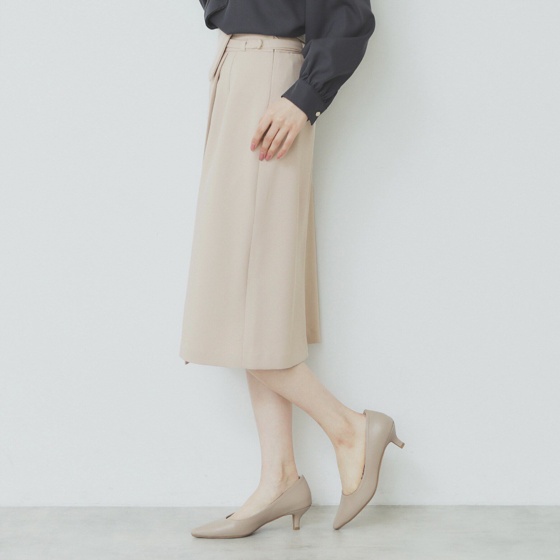 index「Aラインラップスカート【洗濯機洗い可/イージーアイロン/防シワ】」|スカート|