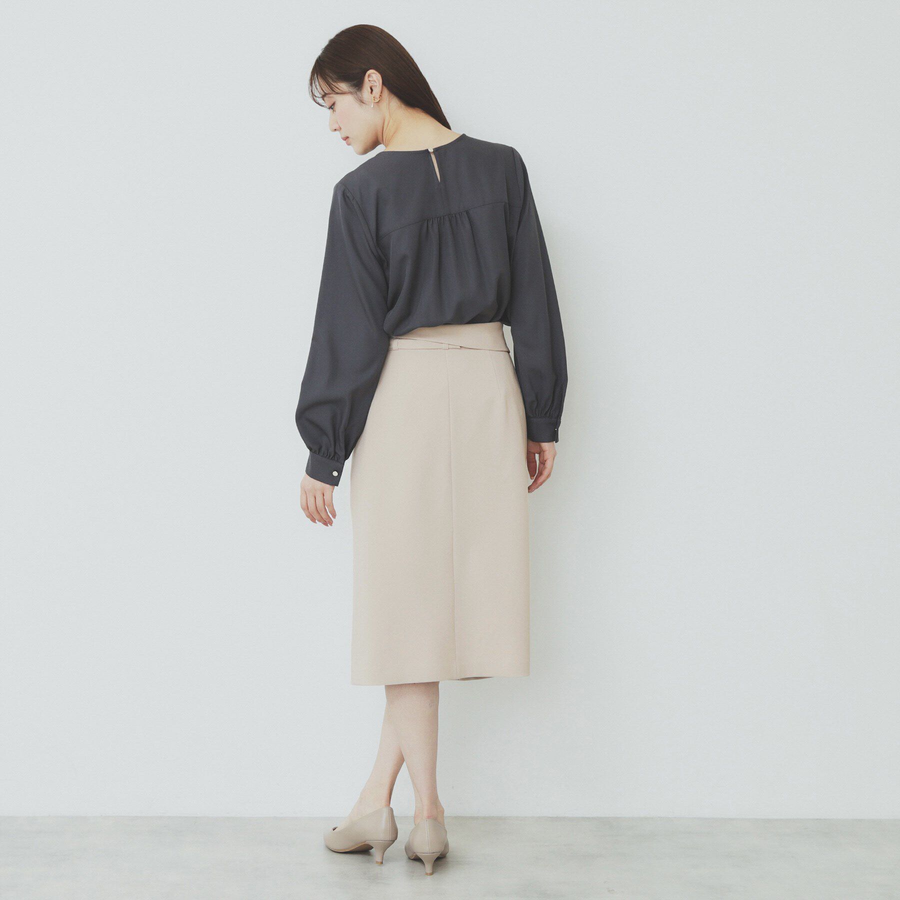 index「Aラインラップスカート【洗濯機洗い可/イージーアイロン/防シワ】」|スカート|