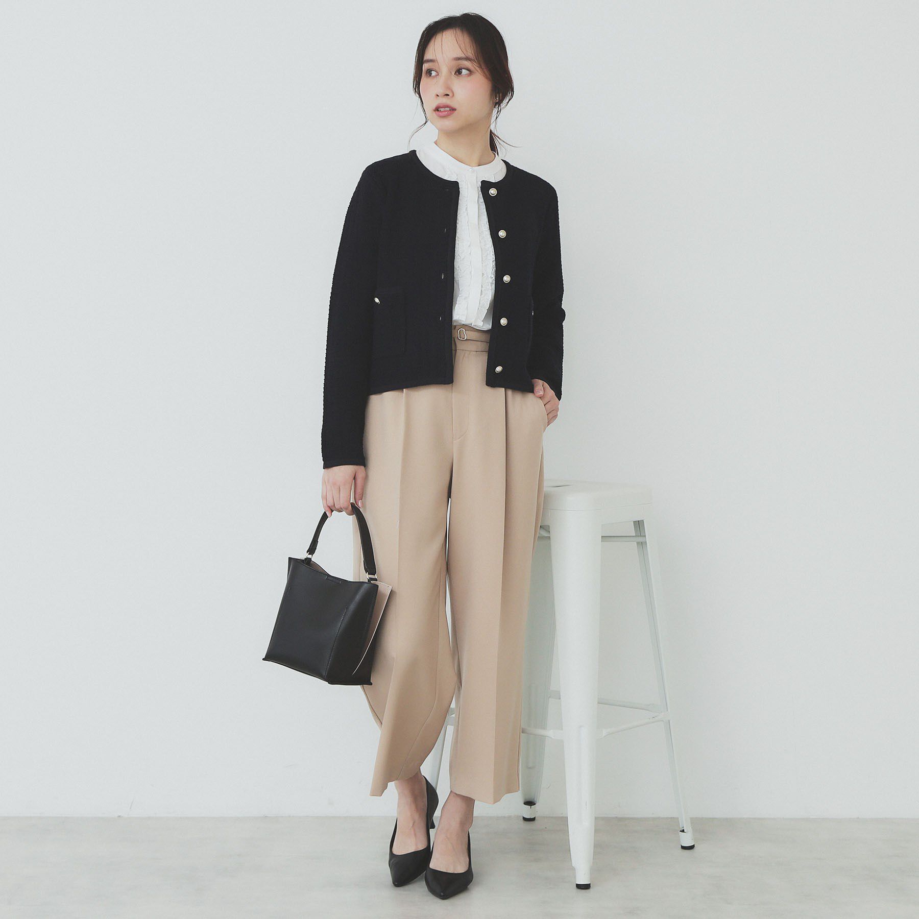 index「コットンカノコカーディガン【洗濯機洗い可】」|カーディガン|