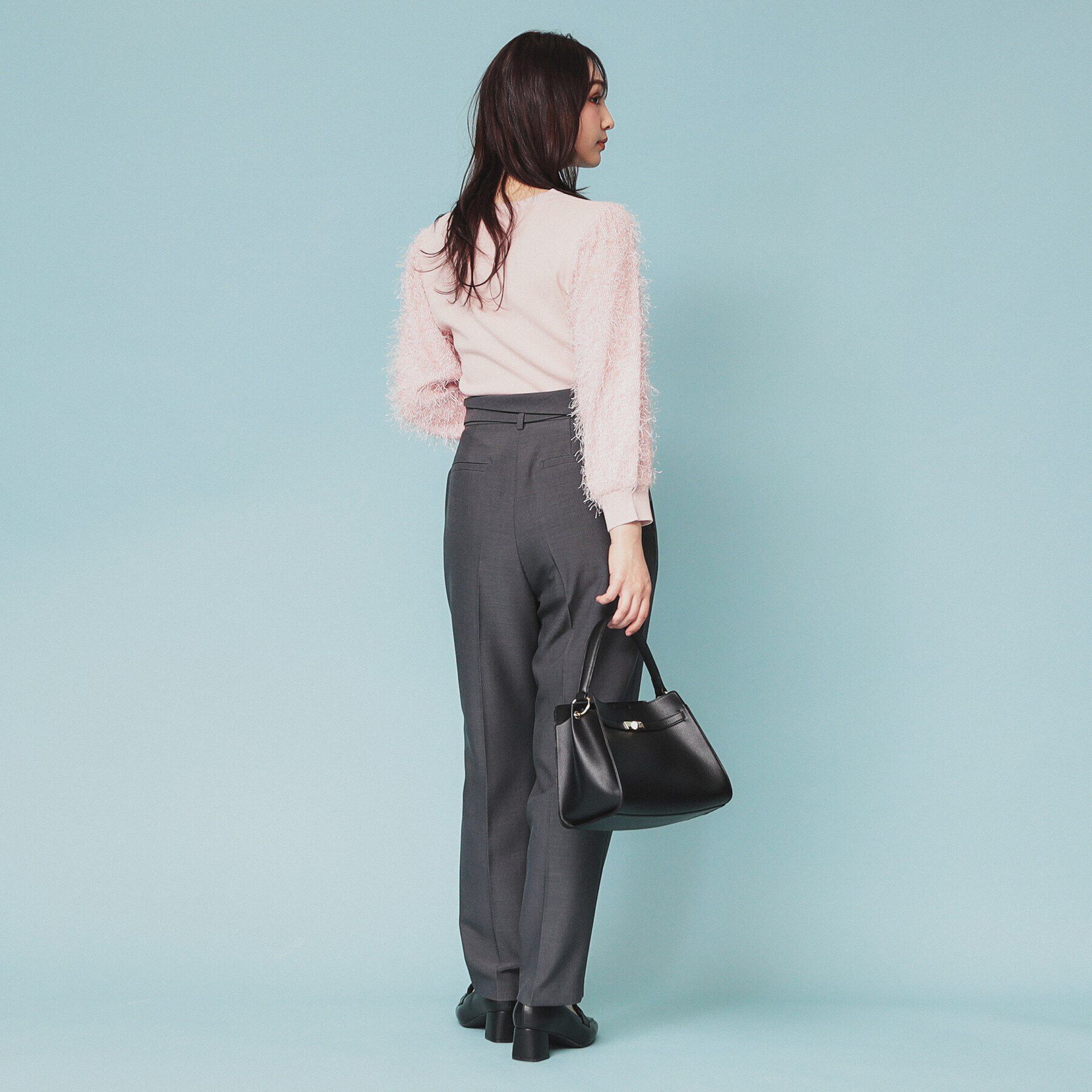 index「ウエスト折り返しテーパードパンツ【洗濯機洗い可/防シワ】」|その他|