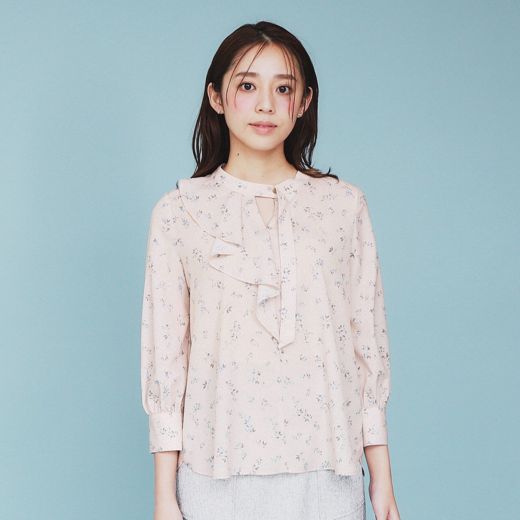 index「フラワーフリルボウタイブラウス【洗濯機洗い可】」|シャツ・ブラウス|