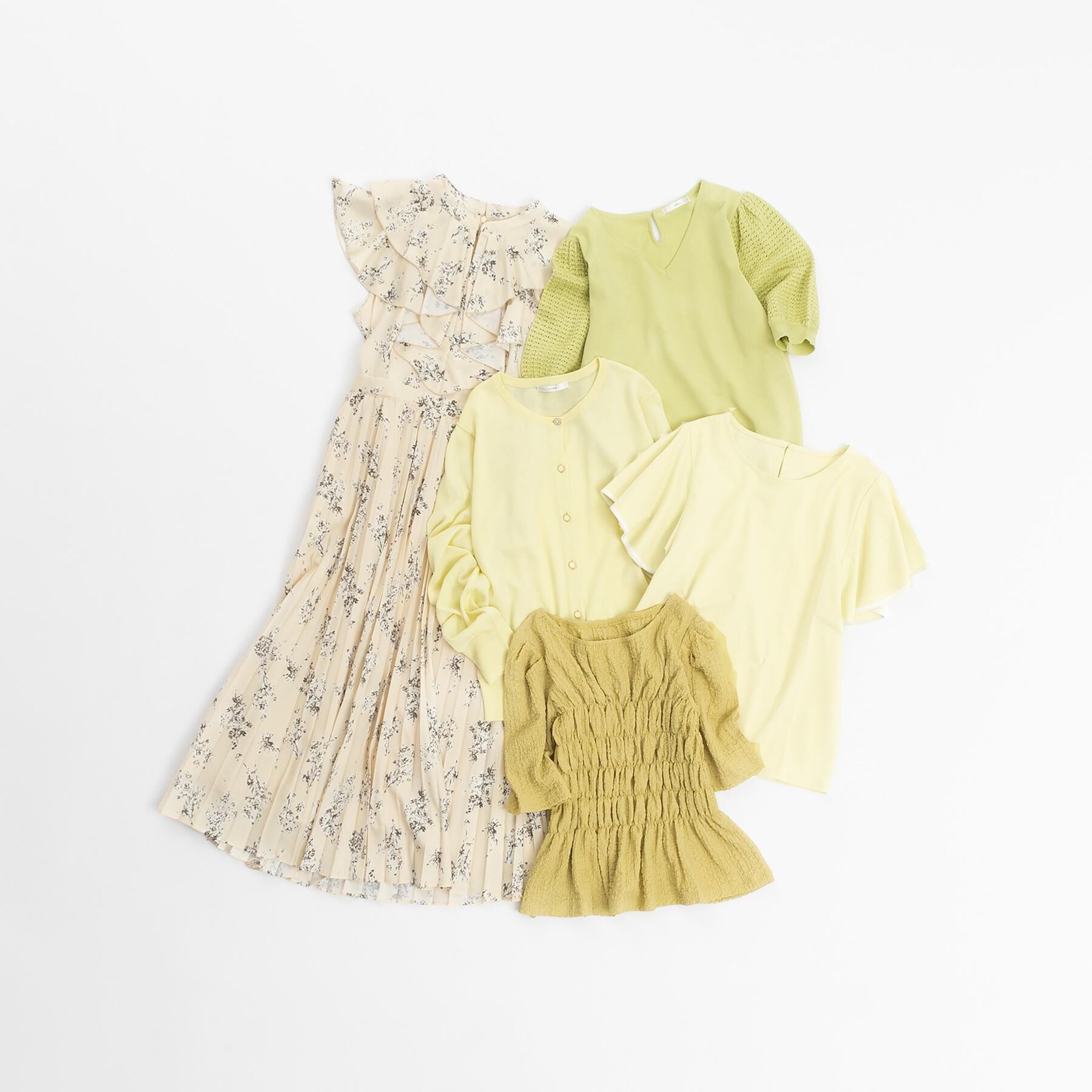 index「《5色展開》柄編みスリーブVネックニット【洗濯機洗い可】」|ニット・セーター|