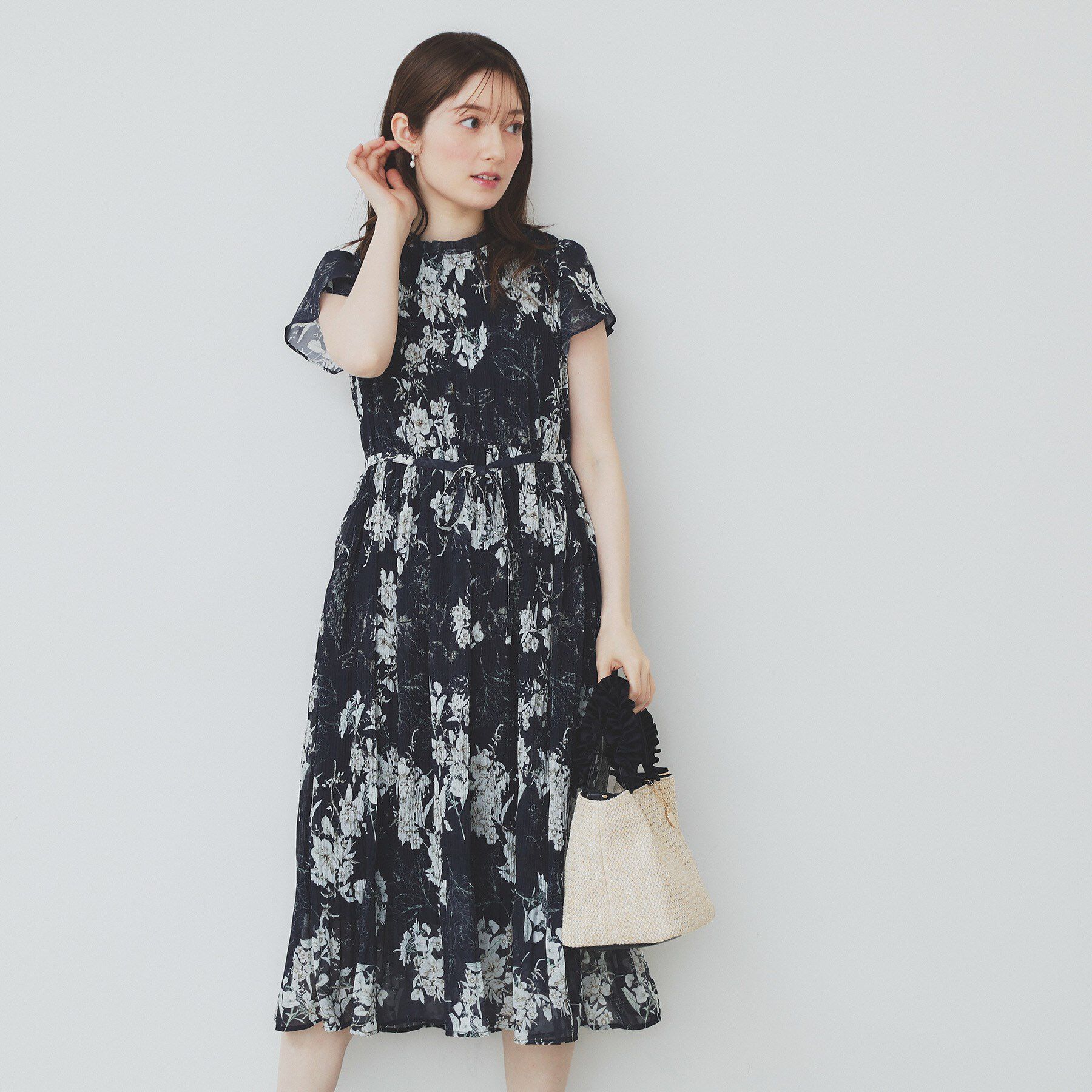 index「マジョリカフレアワンピース【洗濯機洗い可】」|ワンピース|