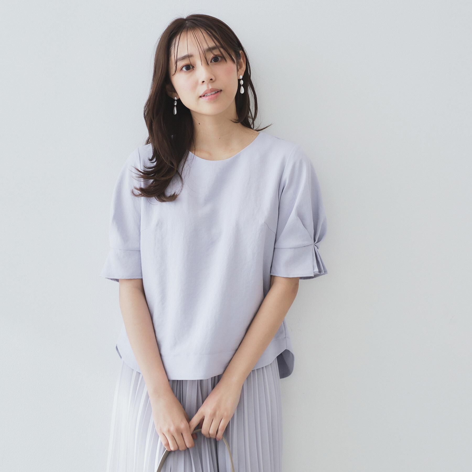 index「《8色展開/XS-LLサイズ》タックパフスリーブブラウス【洗濯機洗い可/吸水速乾/防シワ/抗ピル】」|シャツ・ブラウス|