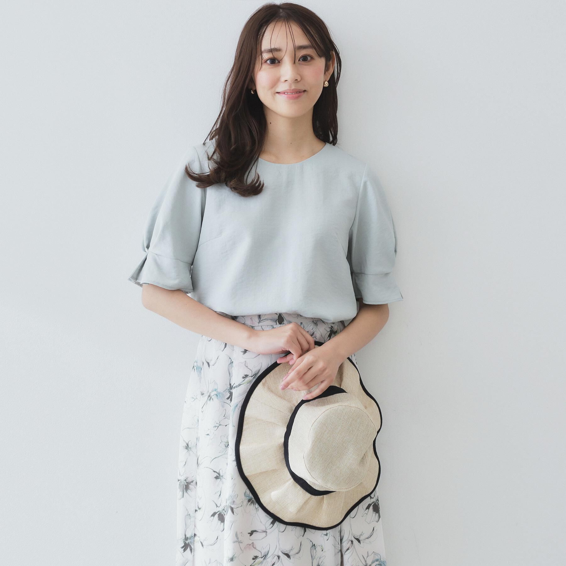 index「《8色展開/XS-LLサイズ》タックパフスリーブブラウス【洗濯機洗い可/吸水速乾/防シワ/抗ピル】」|シャツ・ブラウス|