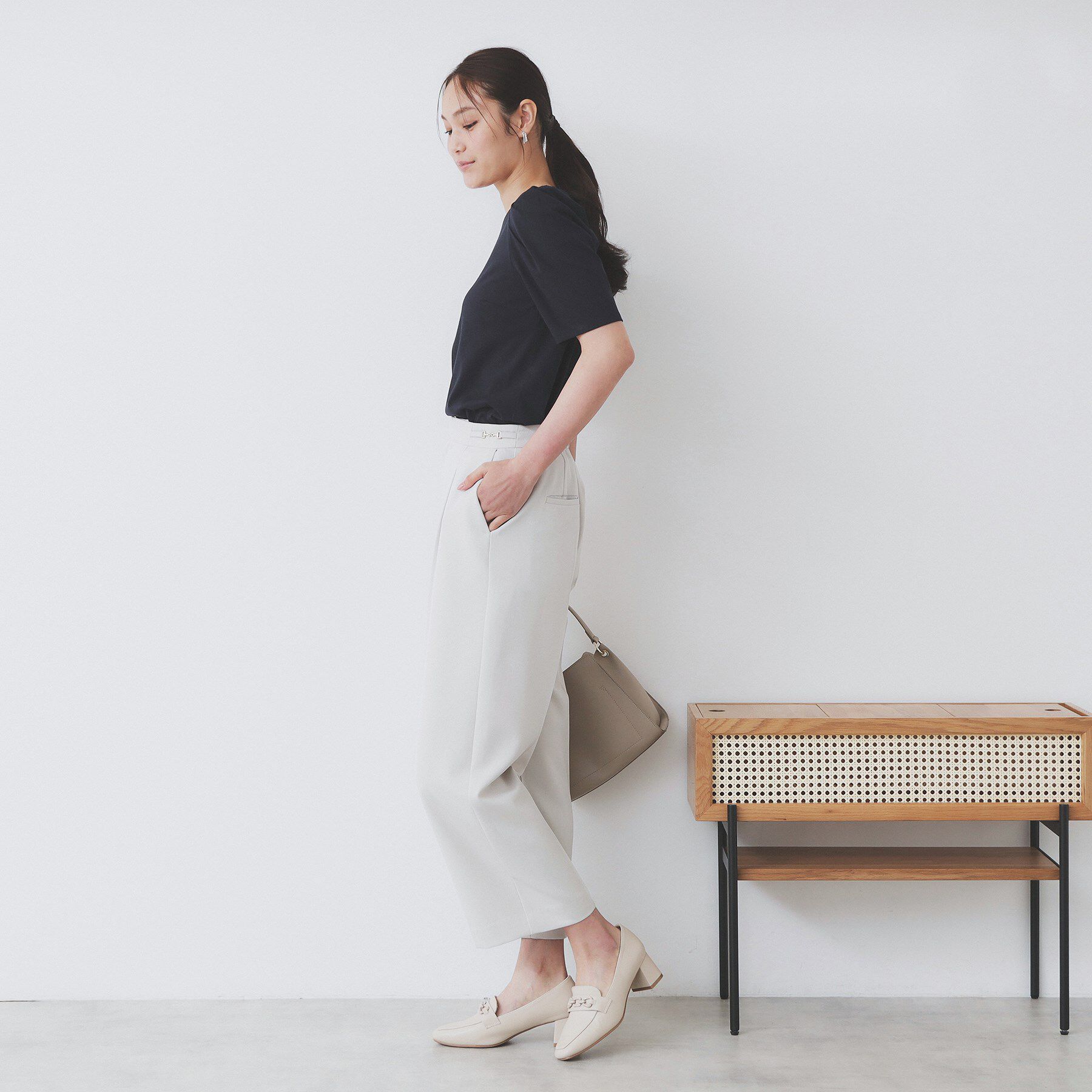 index「《7色展開/XS-LLサイズ》多機能タックスリーブトップス【汗ジミ防止/吸水速乾/接触冷感/UVケア」|Tシャツ・カットソー|