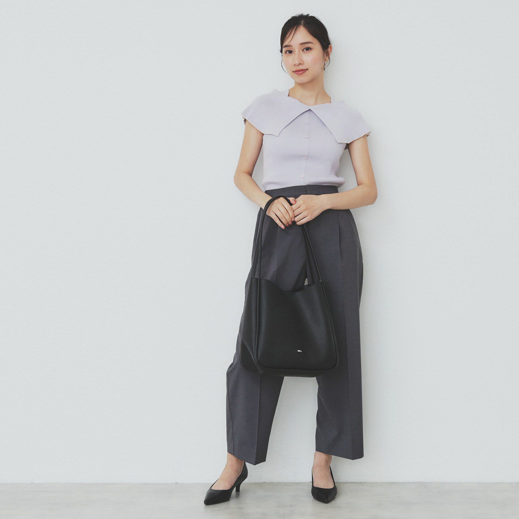 index「前後2wayオフショルビッグカラーニット【洗濯機洗い可/抗ピル】」|ニット・セーター|