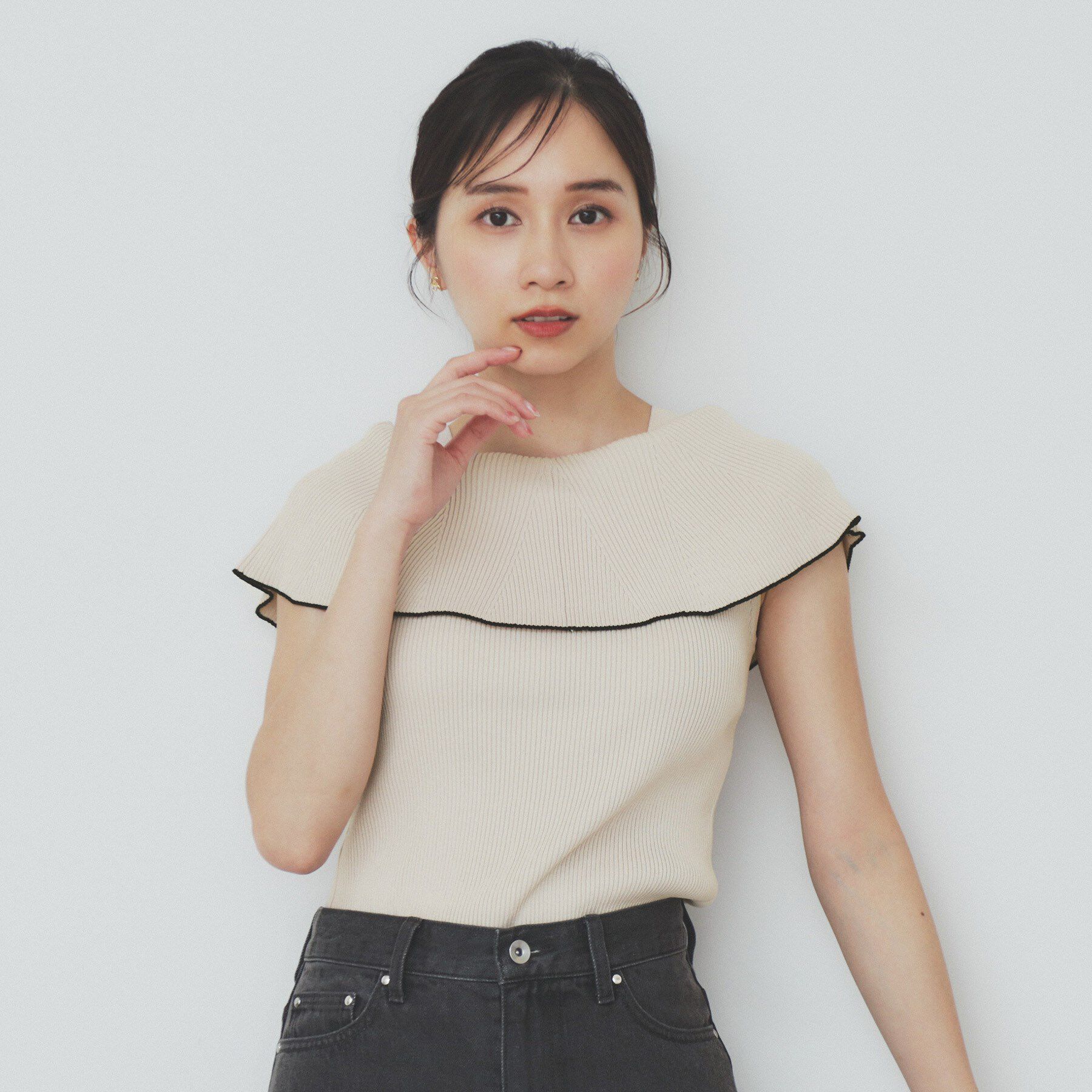 index「前後2wayオフショルビッグカラーニット【洗濯機洗い可/抗ピル】」|ニット・セーター|