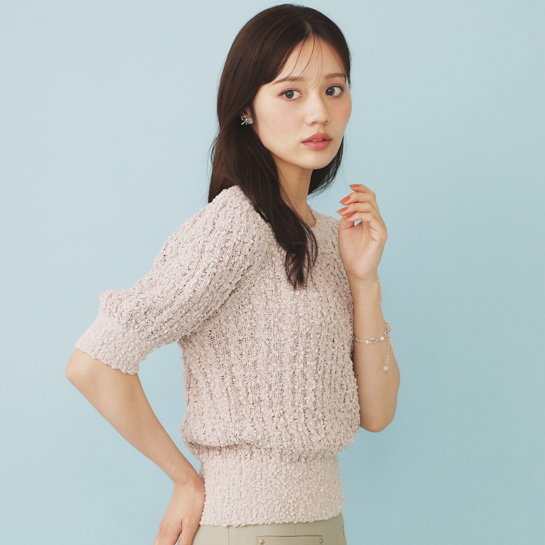 index「ポップコーンラメシアーニット【洗濯機洗い可/抗ピル】」|ニット・セーター|