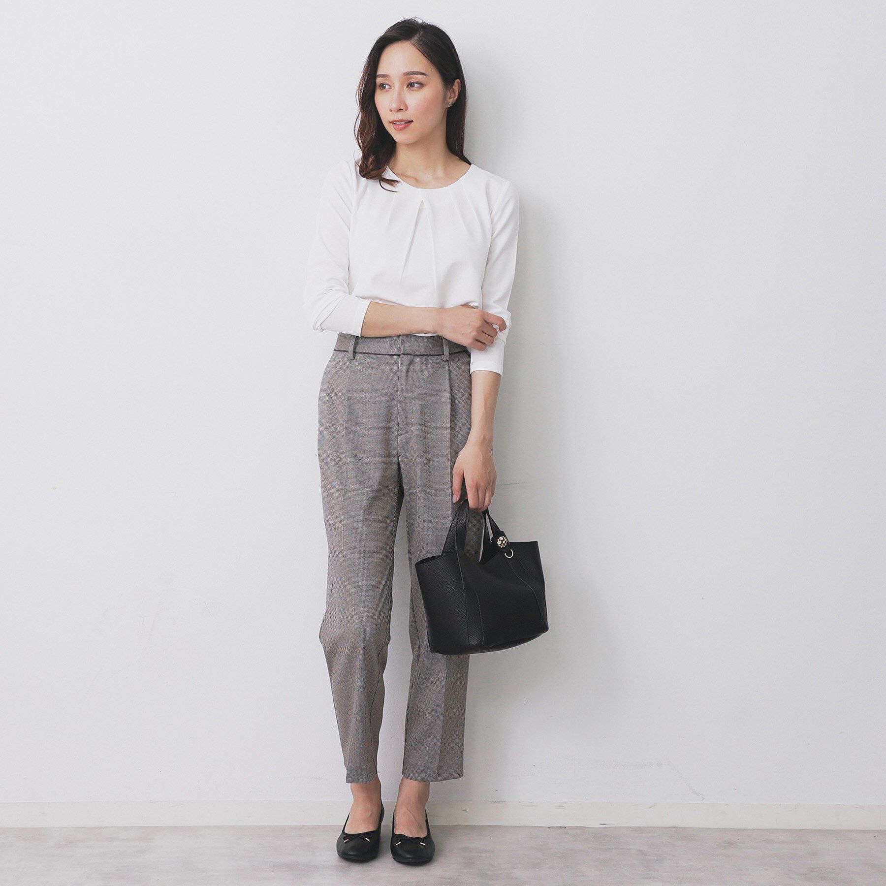 index「《丈が選べる》ストレッチテーパードパンツ/セットアップ対応【洗濯機OK/イージーアイロン】」|その他|