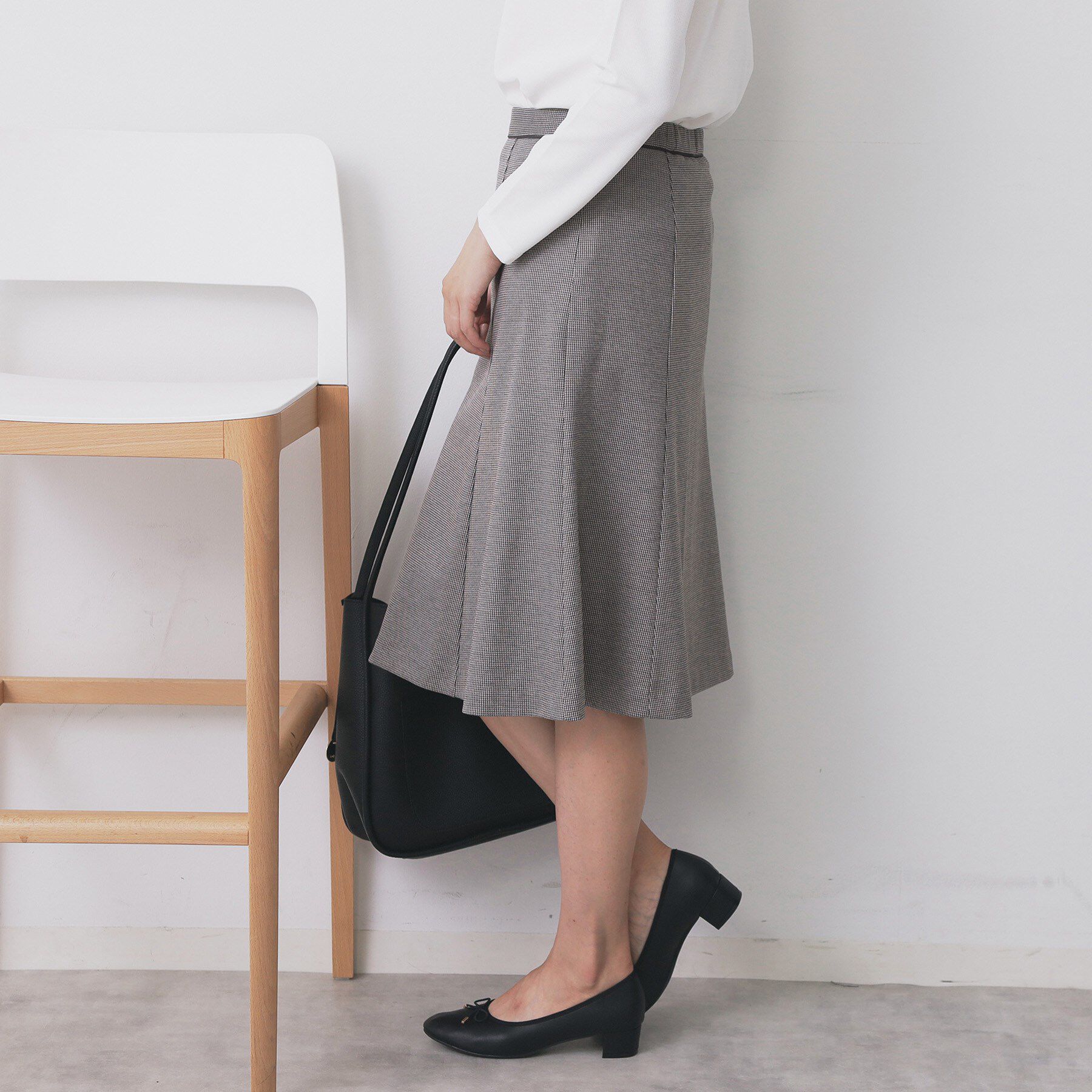 index「《S-3Lサイズ》ストレッチセミフレアスカート/セットアップ対応【洗える/イージーアイロン】」|スカート|