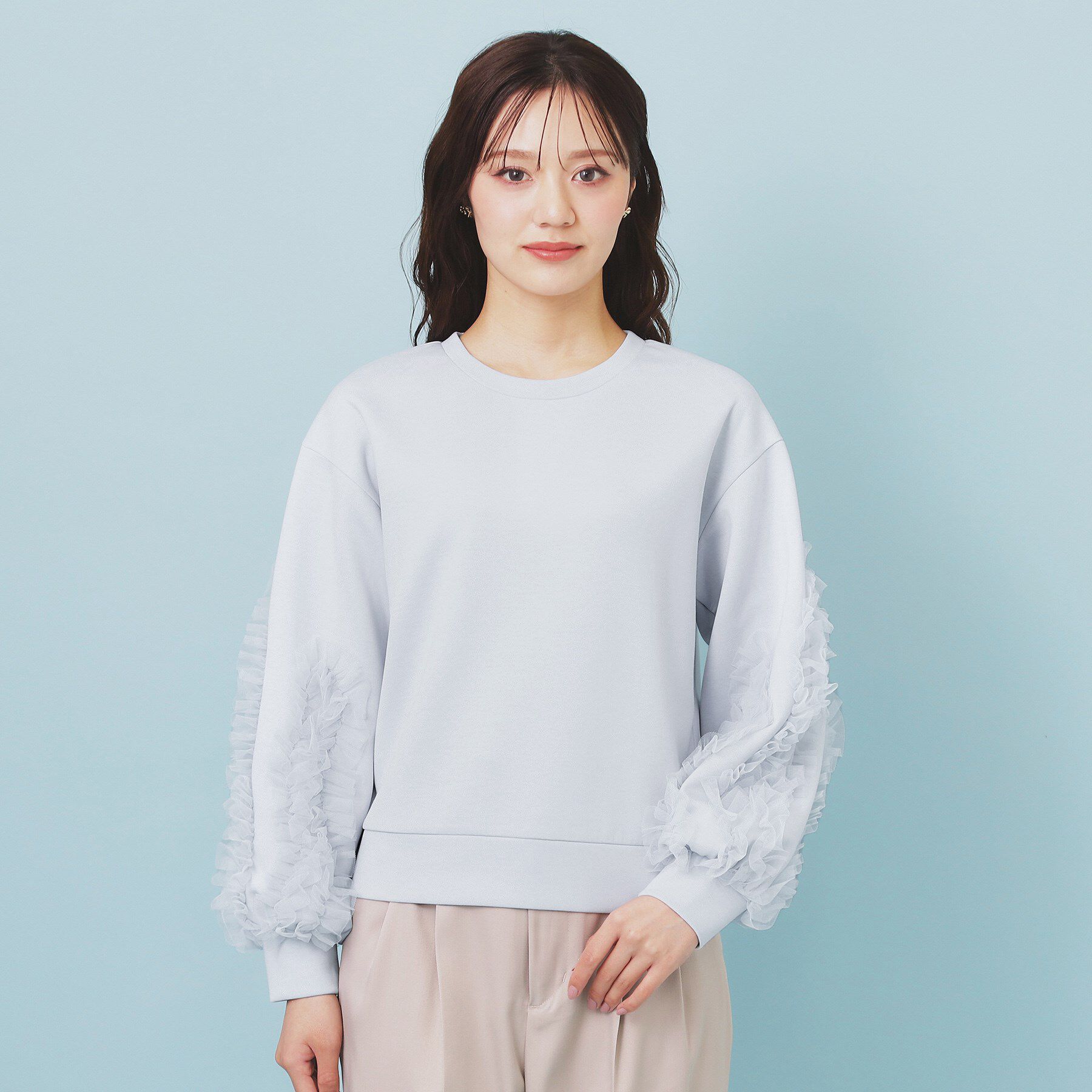 index「フリルスリーブトップス【洗濯機OK】」|Tシャツ・カットソー|