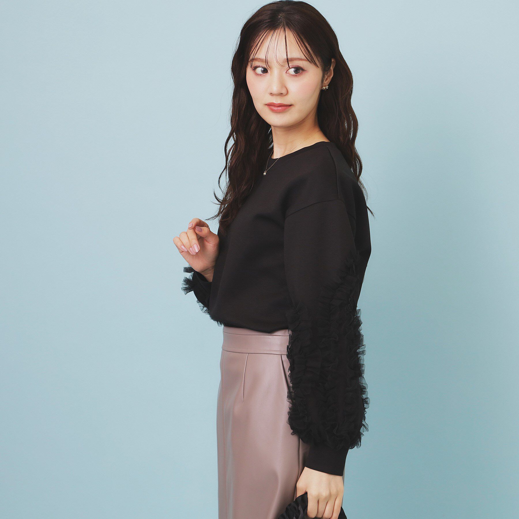 index「フリルスリーブトップス【洗濯機OK】」|Tシャツ・カットソー|