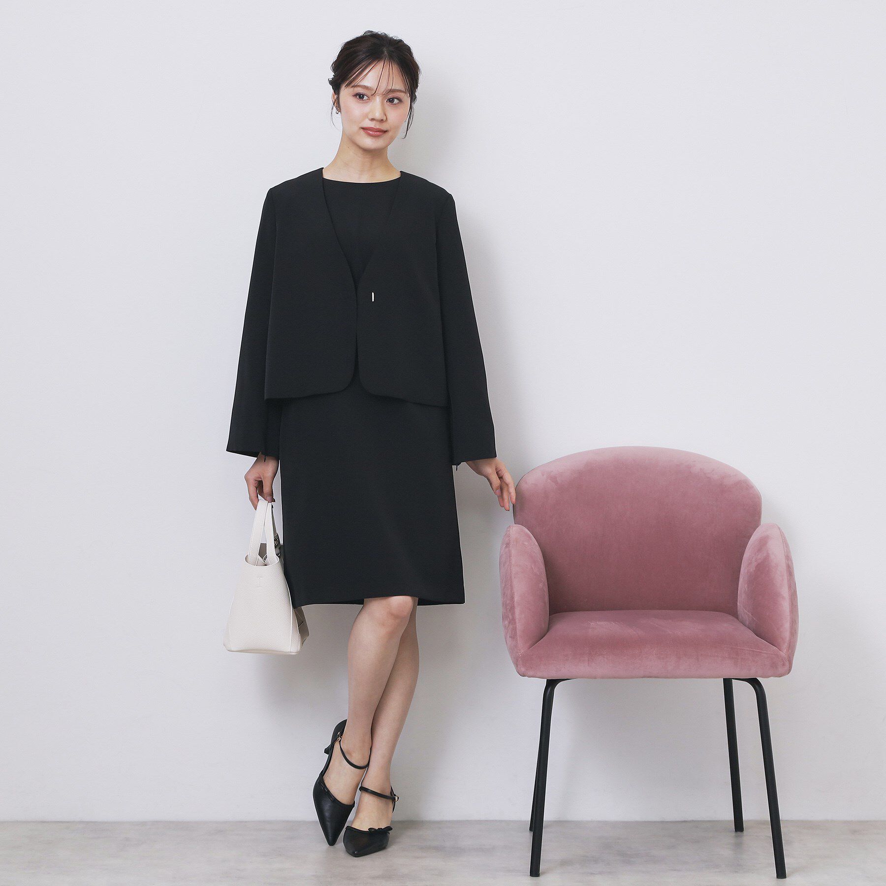 index「ノーカラージャケット【洗濯機OK】」|ノーカラージャケット|