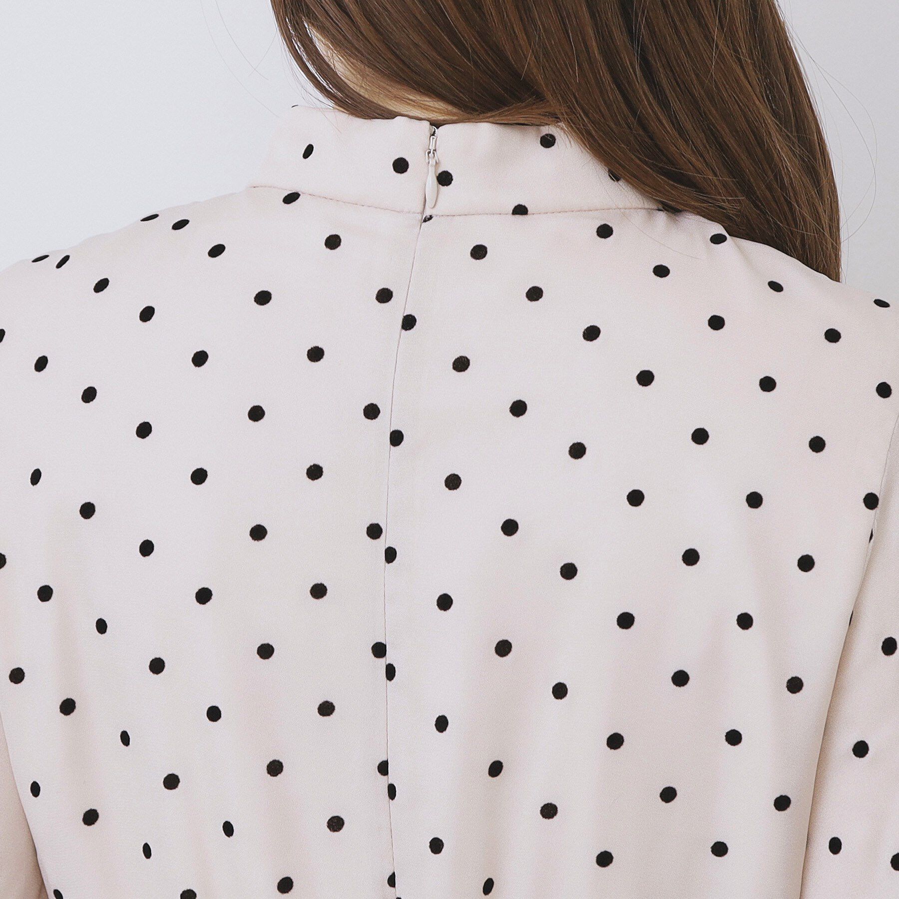 index「ドットデザインタックワンピース【洗濯機OK/イージーアイロン】」|ワンピース|