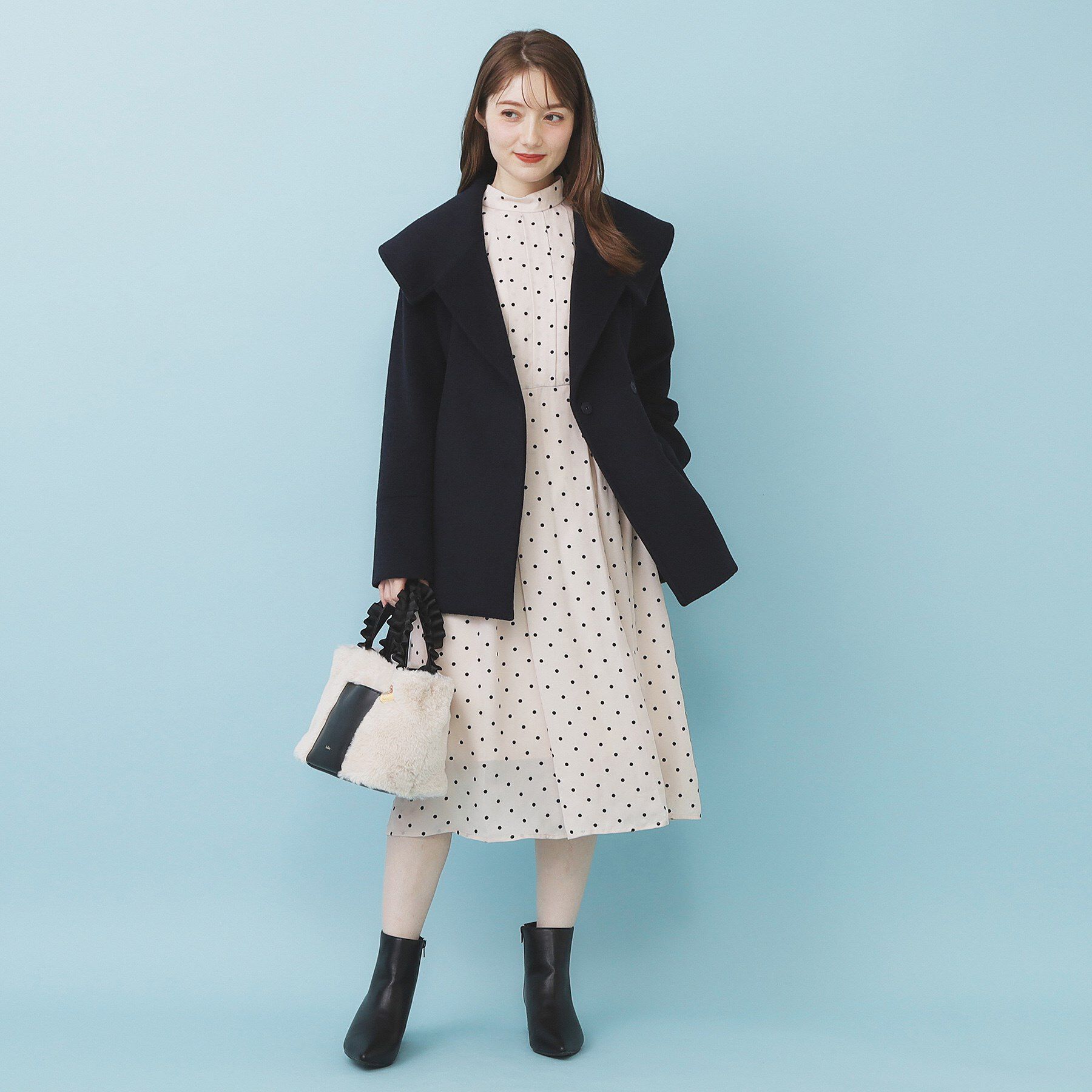 index「ベルト付ビッグカラーミドルコート」|チェスターコート|