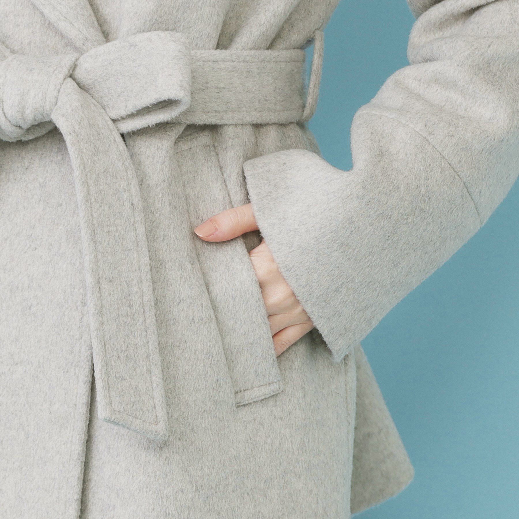 index「ベルト付ビッグカラーミドルコート」|チェスターコート|