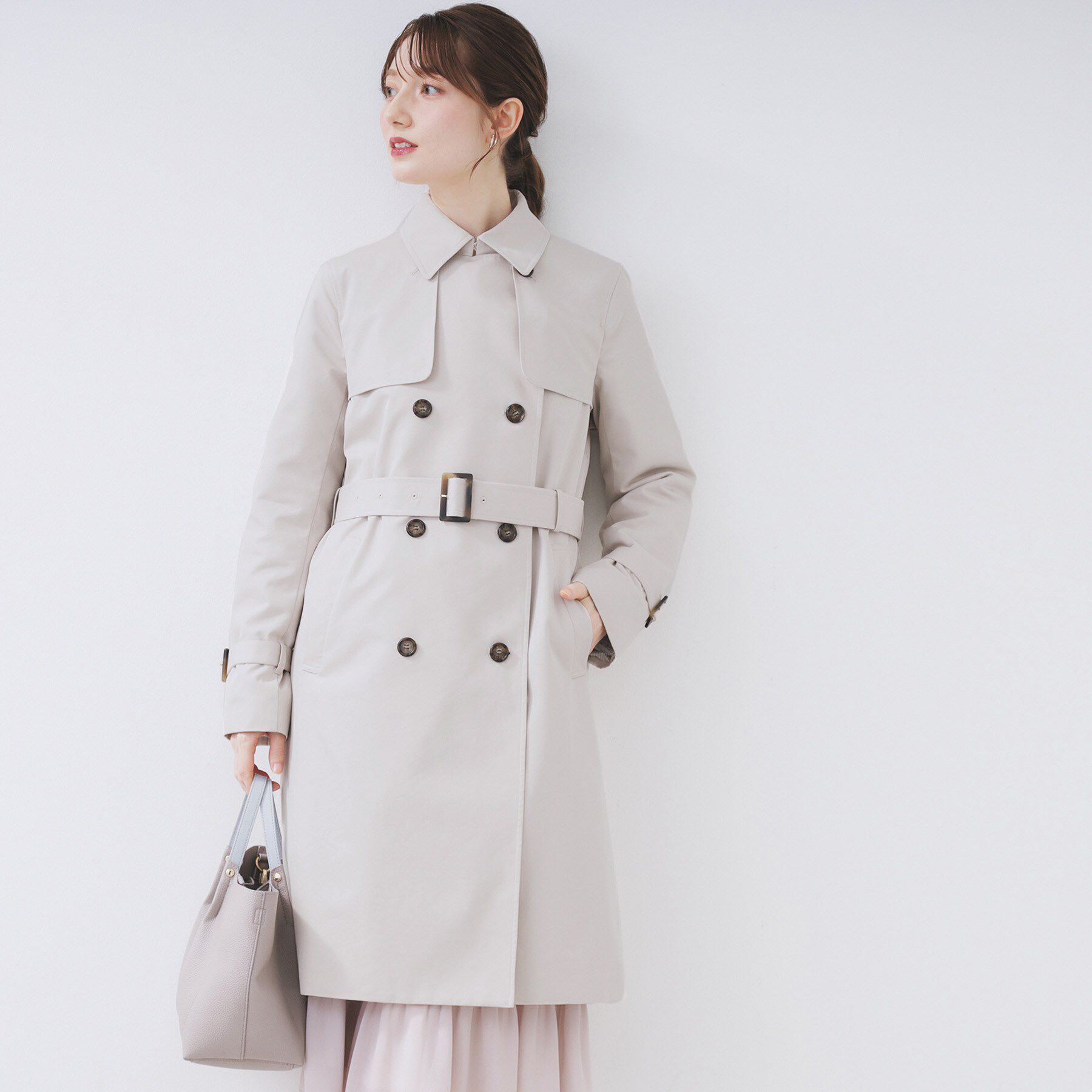index「トレンチコート【洗濯機OK/撥水/花粉対応】《XS～3L》」|トレンチコート|
