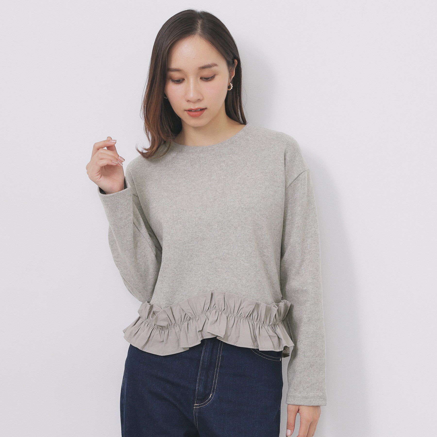 index「フリルドッキングトップス【洗濯機OK】」|Tシャツ・カットソー|