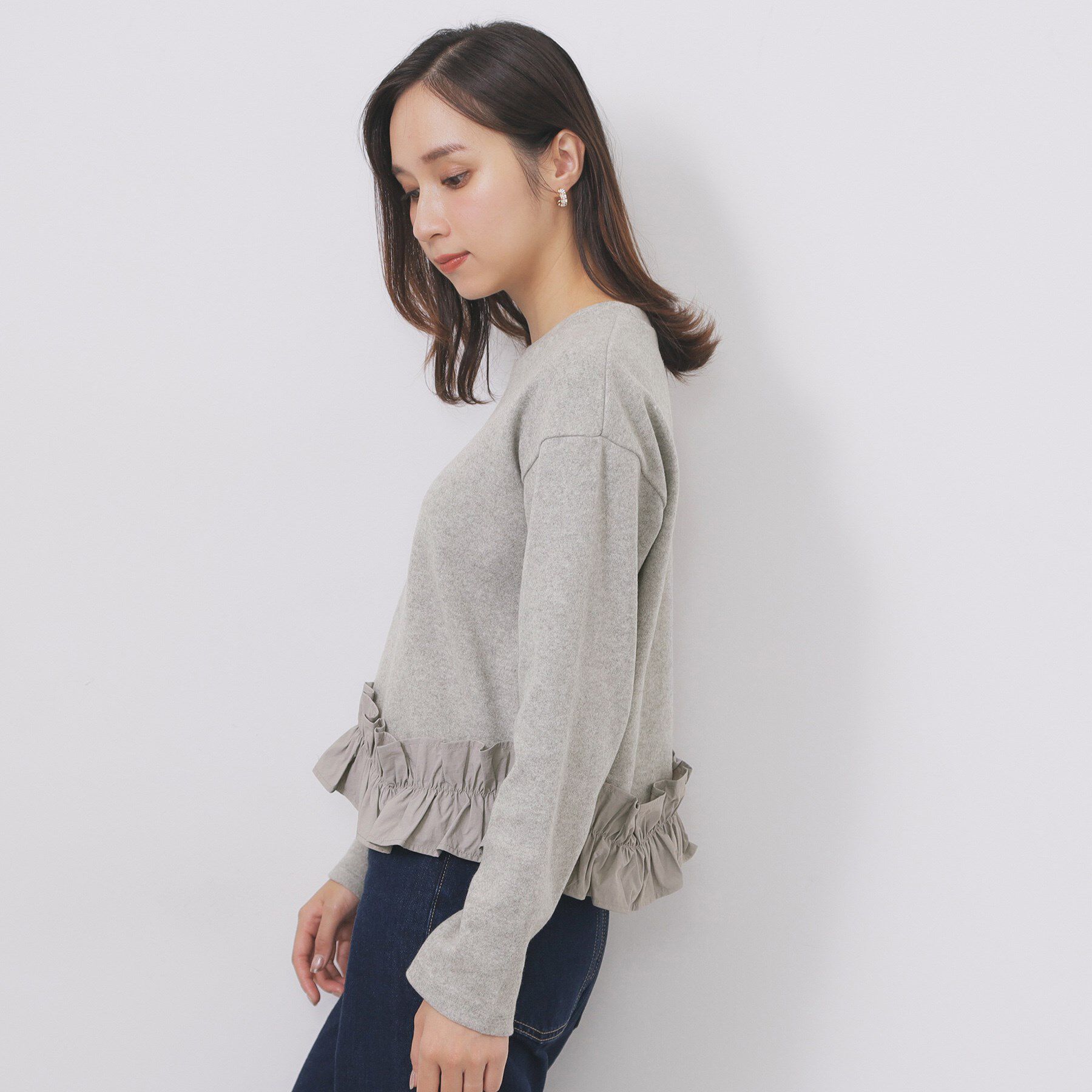 index「フリルドッキングトップス【洗濯機OK】」|Tシャツ・カットソー|