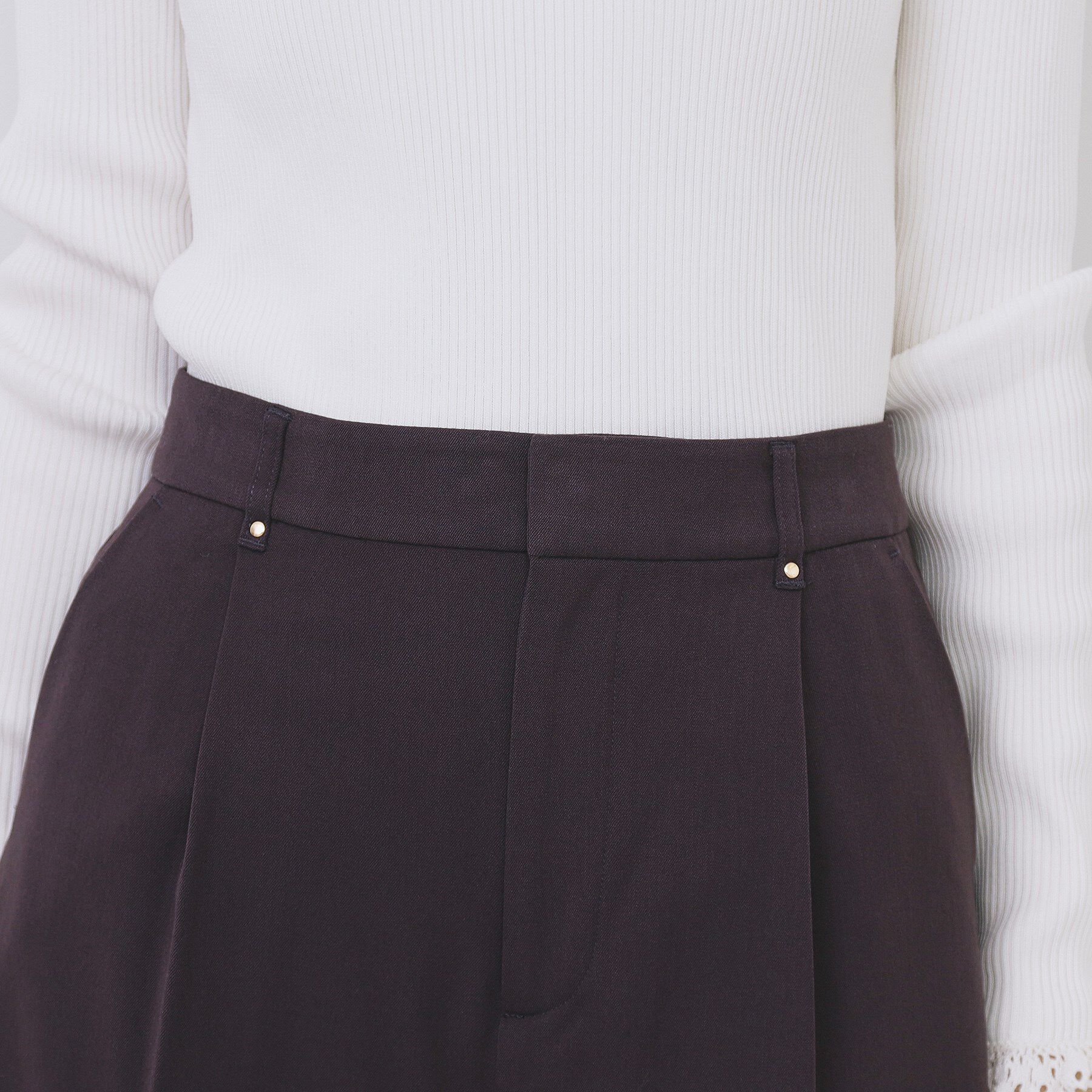 index「裏起毛ストレッチワイドパンツ【洗濯機OK/イージーアイロン】」|その他|