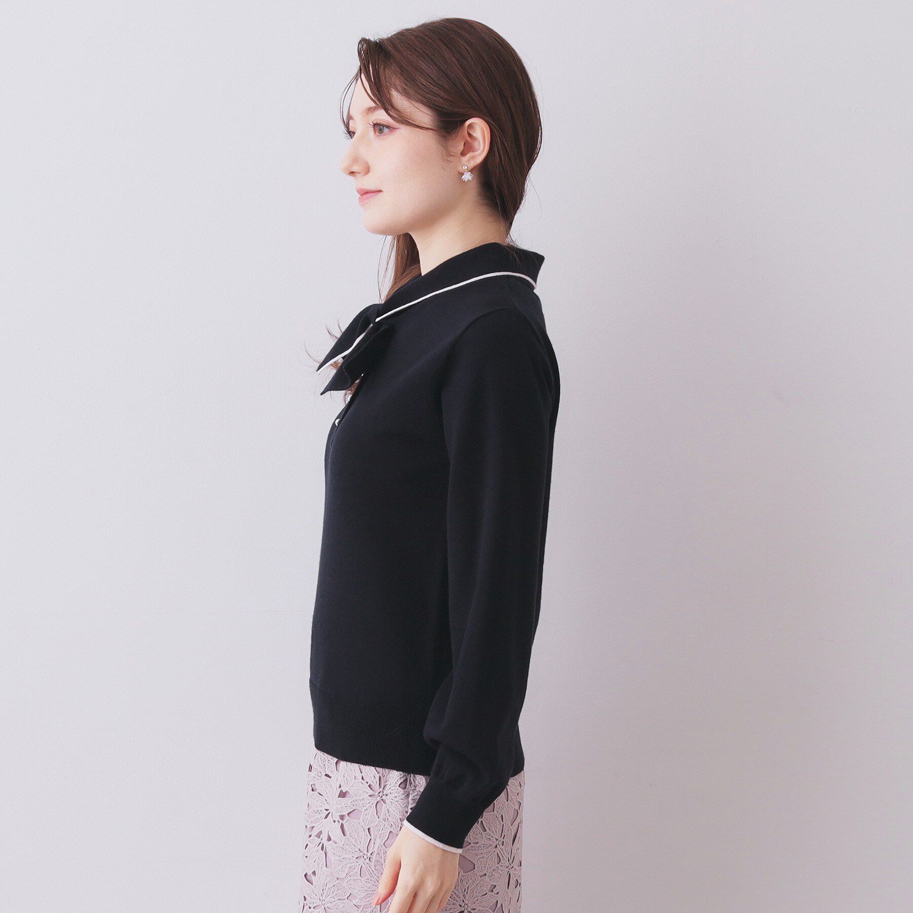 index「ヘンリーパールミニボウタイニット【洗濯機OK】」|ニット・セーター|