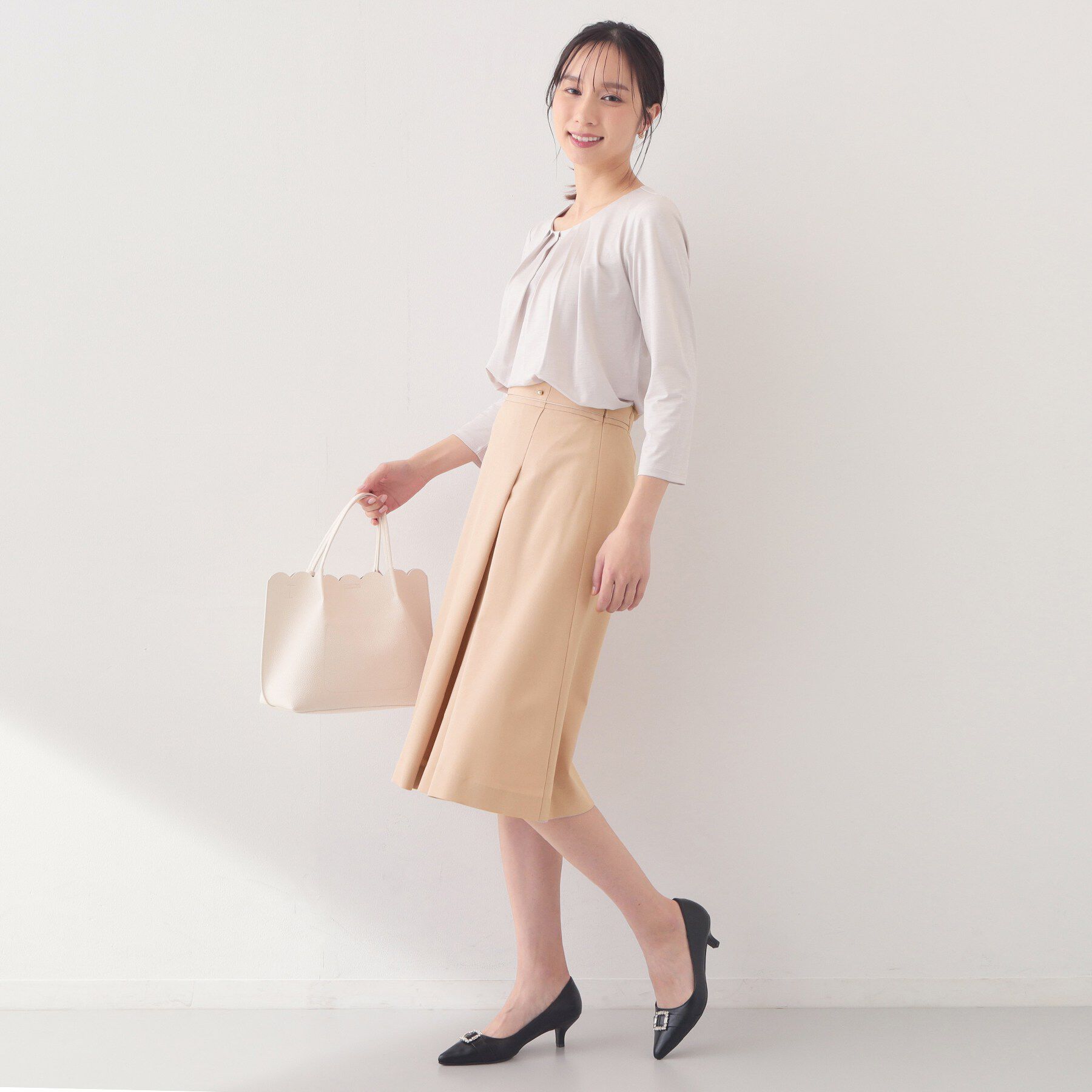 index「アシメタックAラインスカート/セットアップ対応可【洗濯機OK/防シワ】《XS～LL》」|スカート|