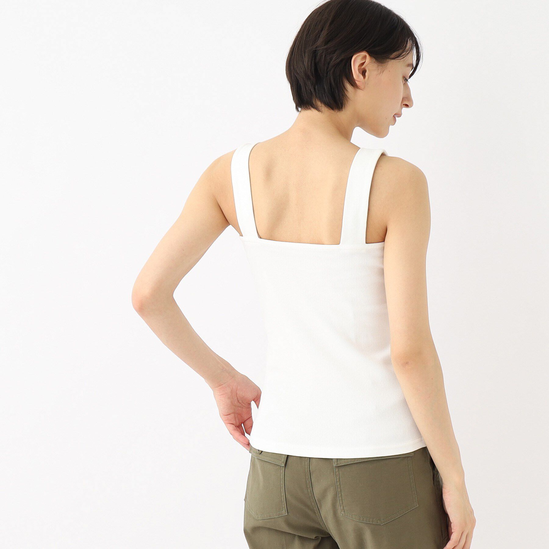 OPAQUE.CLIP「ワイドストラップキャミソール【洗濯機洗い可】」|キャミソール|