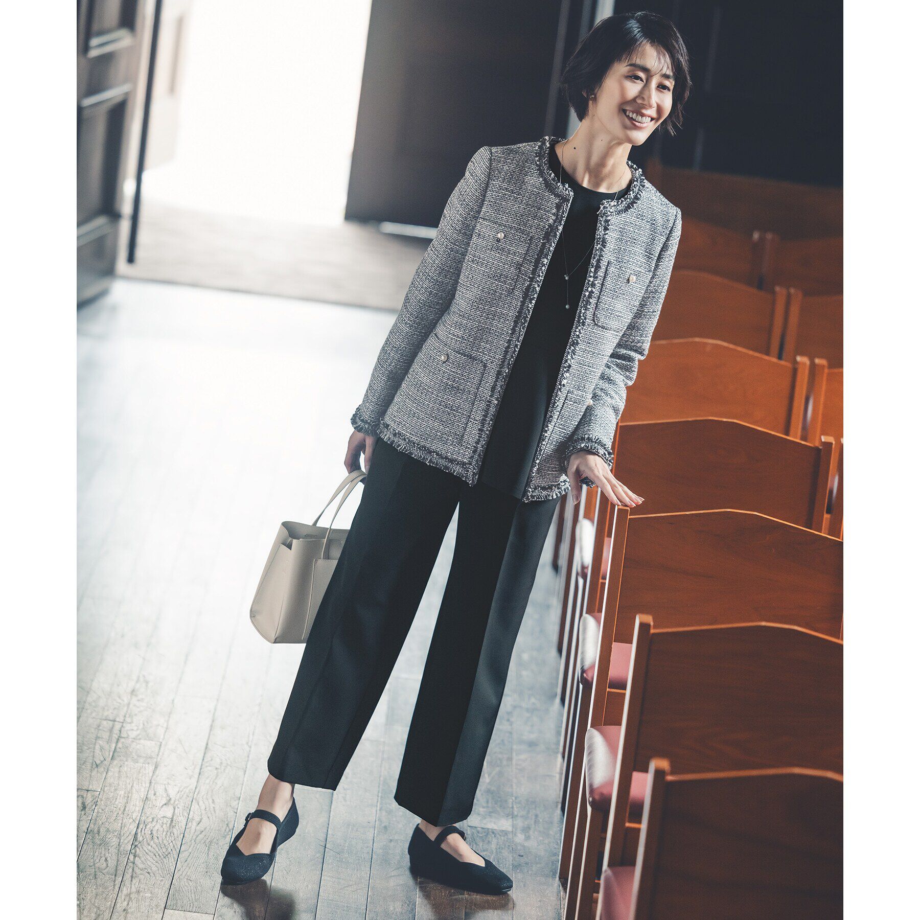 OPAQUE.CLIP「【抗菌防臭／軽量／ウォッシャブル】ニットメリージェーン」|その他|