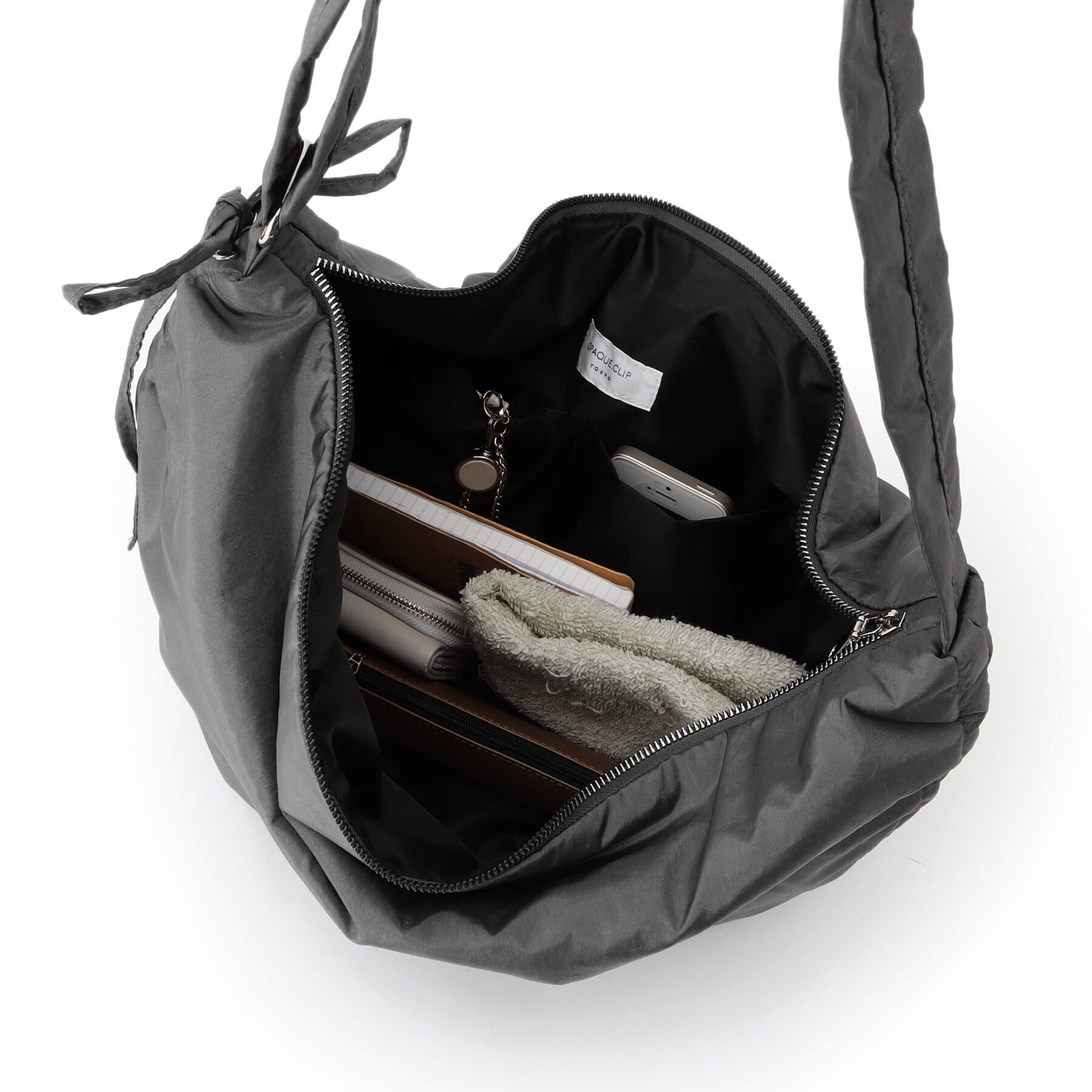 OPAQUE.CLIP「【2WAY/軽量】サイドドロストムーンミドルショルダー」|ショルダー・メッセンジャー|