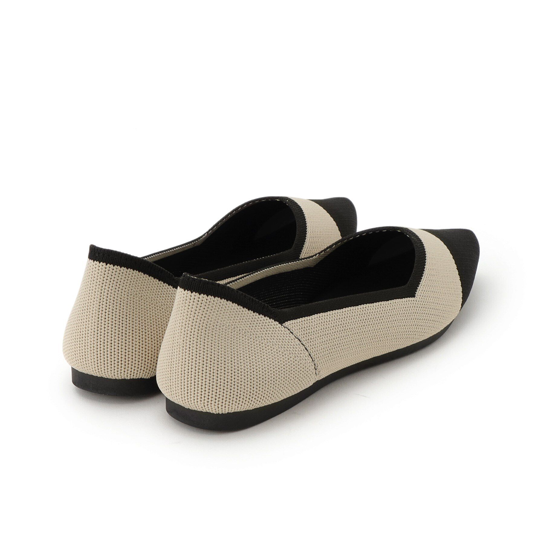 OPAQUE.CLIP「【軽量/洗える】ポインテッドトゥニットパンプス」|パンプス|