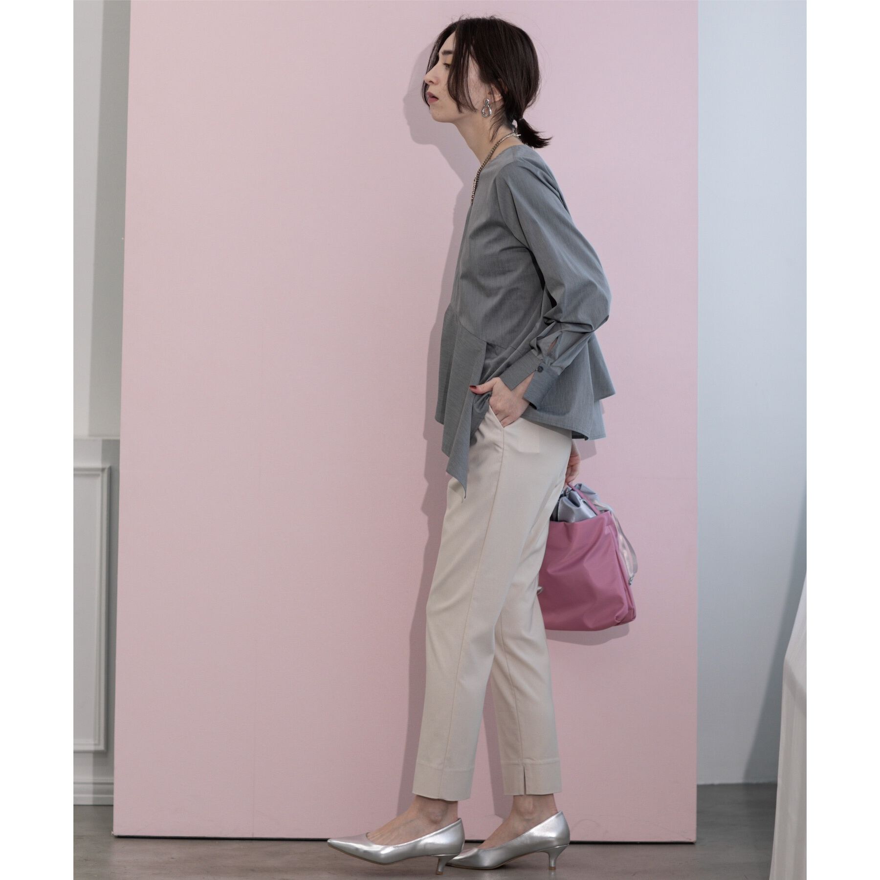 OPAQUE.CLIP「《S-LLsize》ハイストレッチイージースティックパンツ【洗濯機洗い可】」|その他|