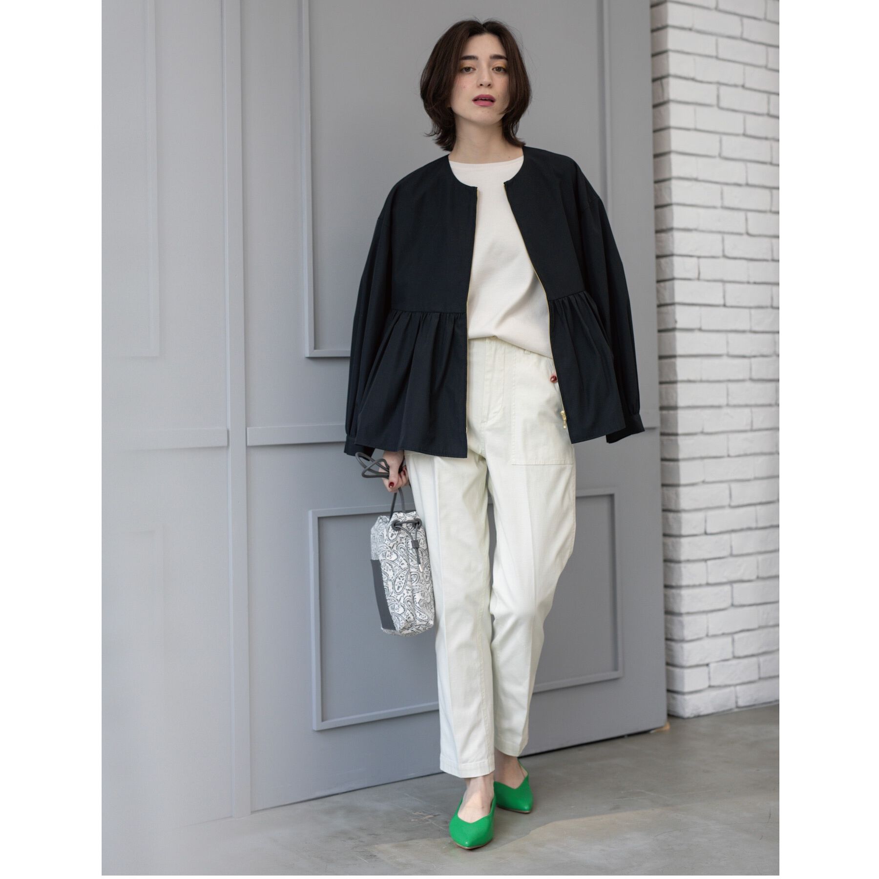 OPAQUE.CLIP「《S-LLサイズ》ストレッチベイカーパンツ【洗濯機洗い可】」|その他|