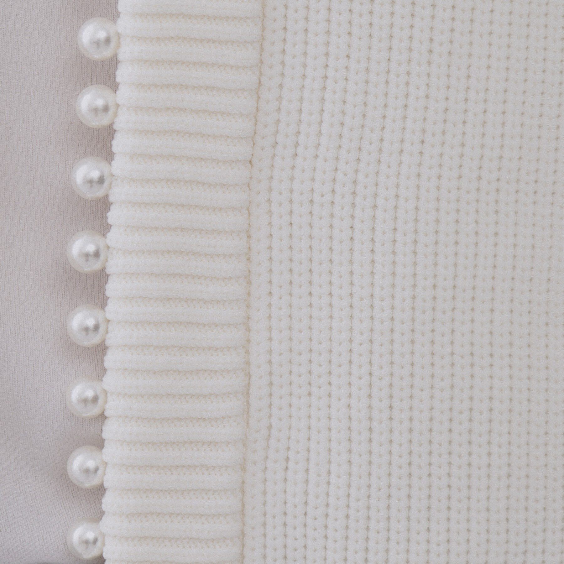 OPAQUE.CLIP「パール調ボタン付ニットカーディガン【洗濯機洗い可】」|カーディガン|