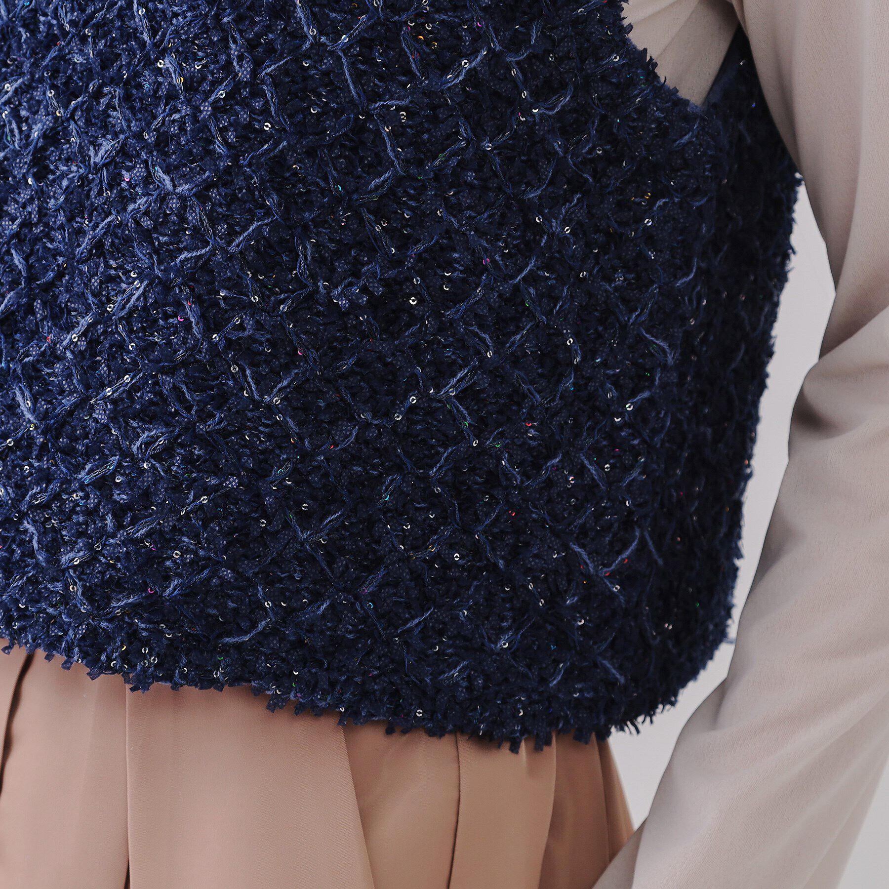 OPAQUE.CLIP「スパンコールニットビスチェ【洗濯機洗い可】」|ニット・セーター|