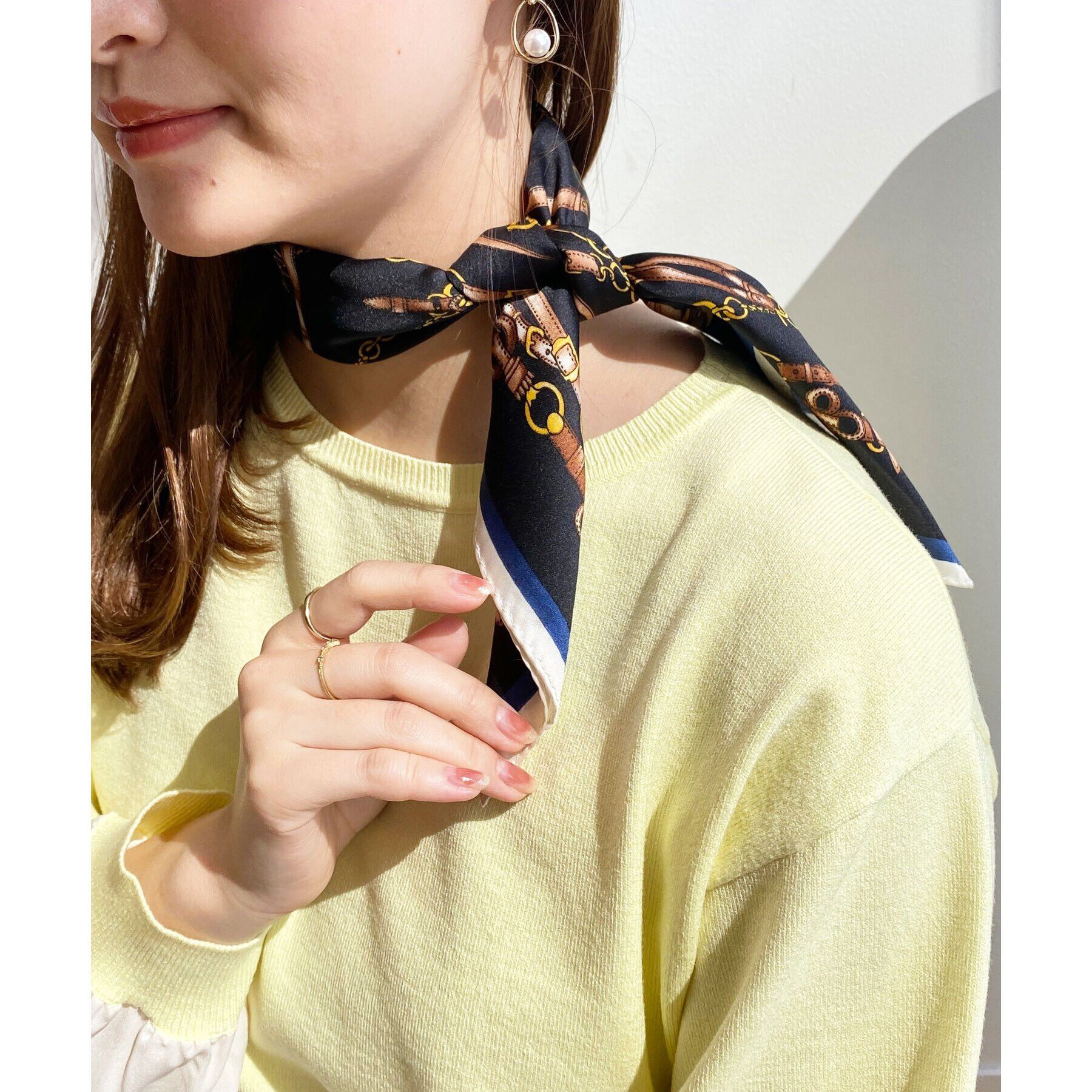 OPAQUE.CLIP「柄アソートスクエアスカーフ」|バンダナ・スカーフ|