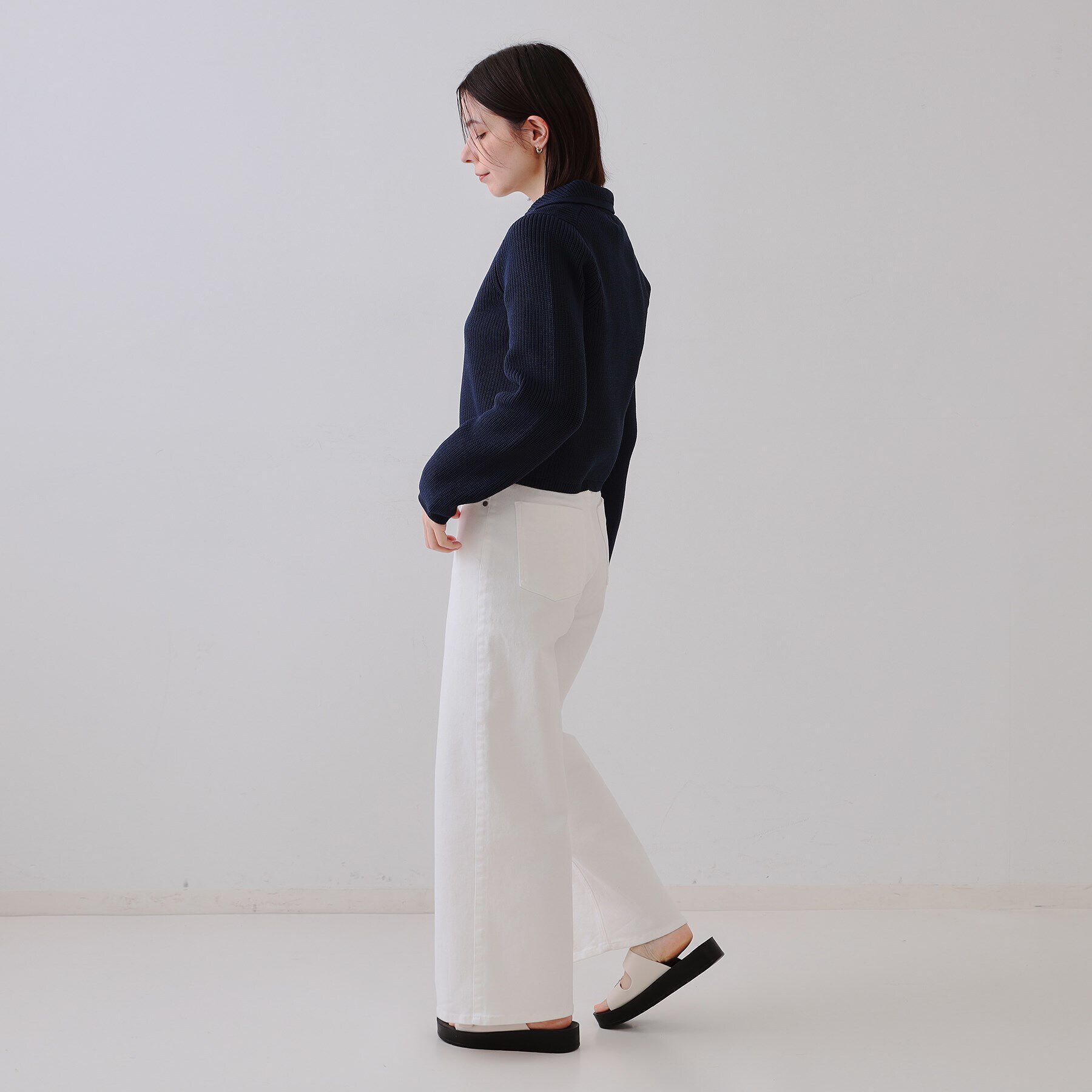 OPAQUE.CLIP「ショートニットカーディガン【洗濯機洗い可/抗ピル】」|カーディガン|