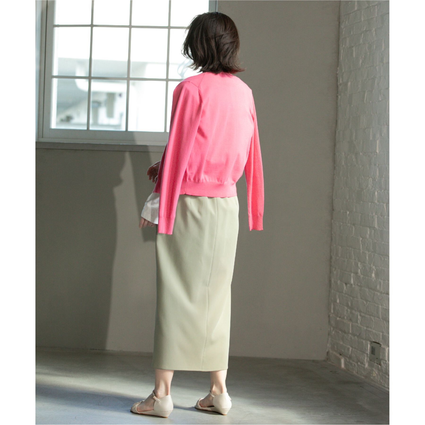 OPAQUE.CLIP「ストレッチダブルポケットタイトスカート【洗濯機洗い可/防シワ】」|スカート|