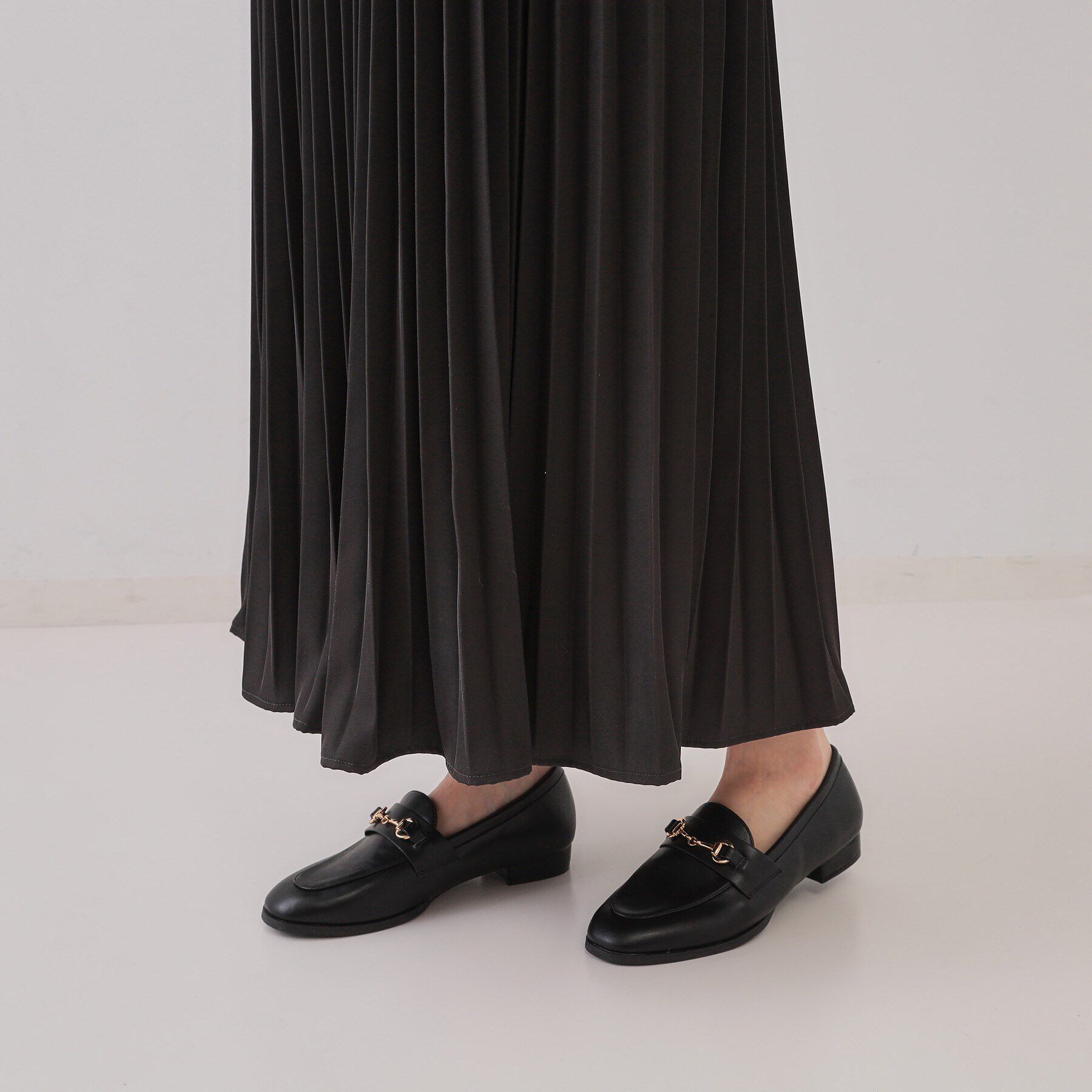 OPAQUE.CLIP「プリーツドッキングジャンパードレス【洗濯機洗い可】」|ジャンパースカート|