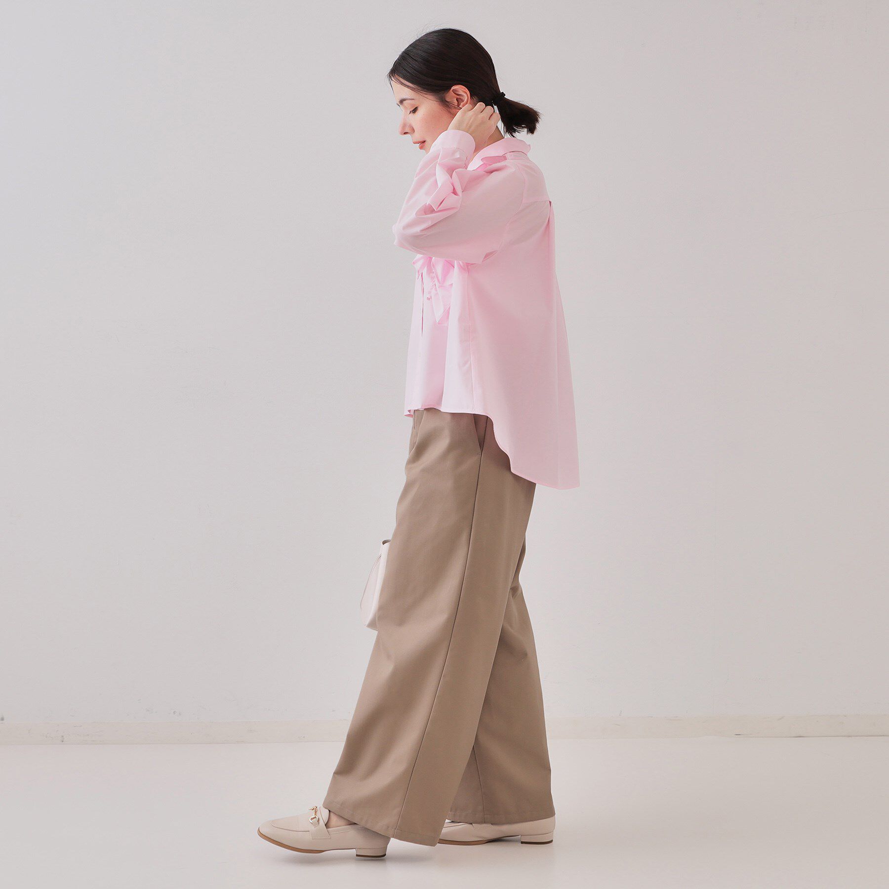 OPAQUE.CLIP「ハイウエストフロントZIPワイドパンツ【洗濯機洗い可】」|その他|