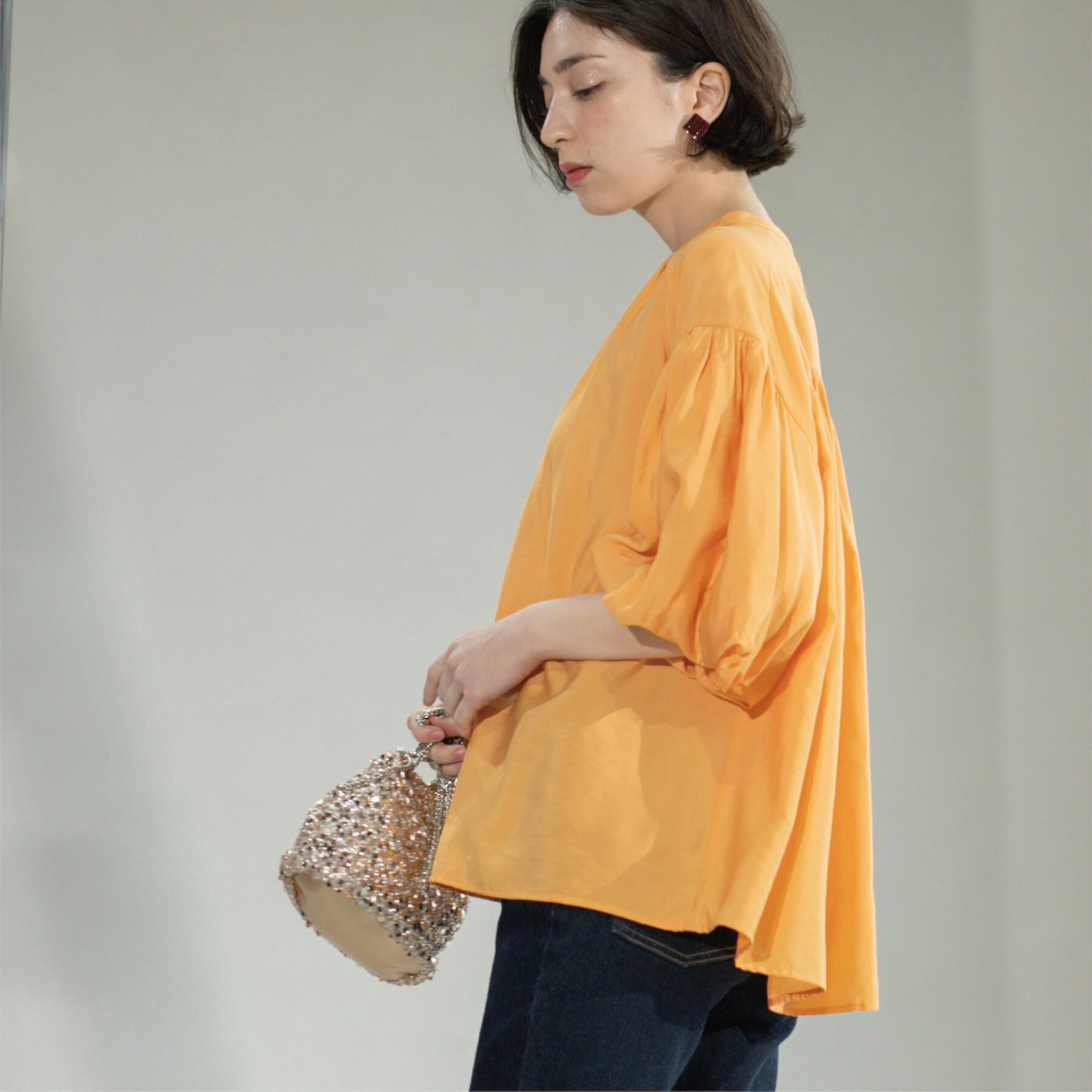 OPAQUE.CLIP「バルーンスリーブブラウス【洗濯機洗い可】」|シャツ・ブラウス|