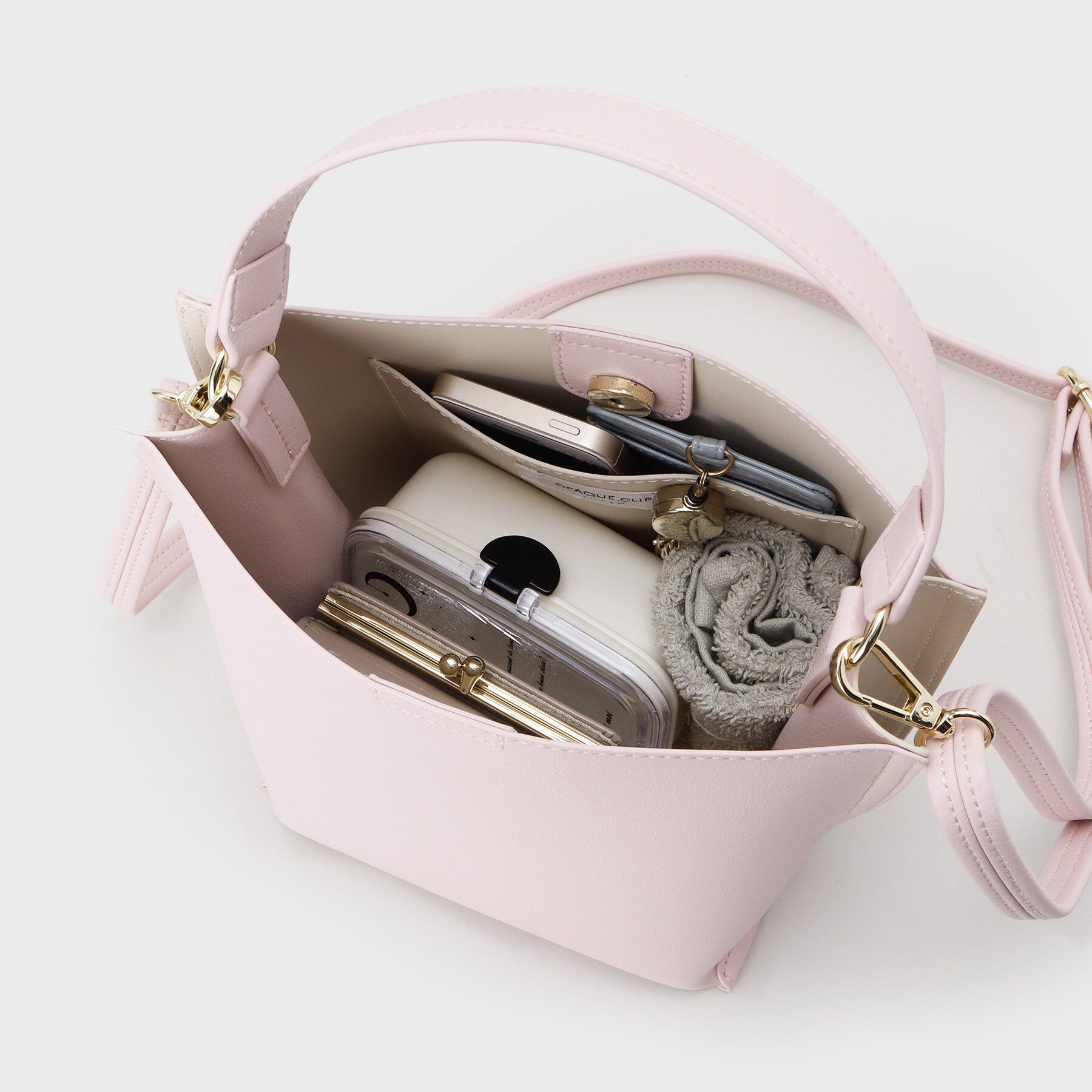 OPAQUE.CLIP「【2WAY】バイカラーワンハンドルミニショルダーバッグ」|ショルダー・メッセンジャー|